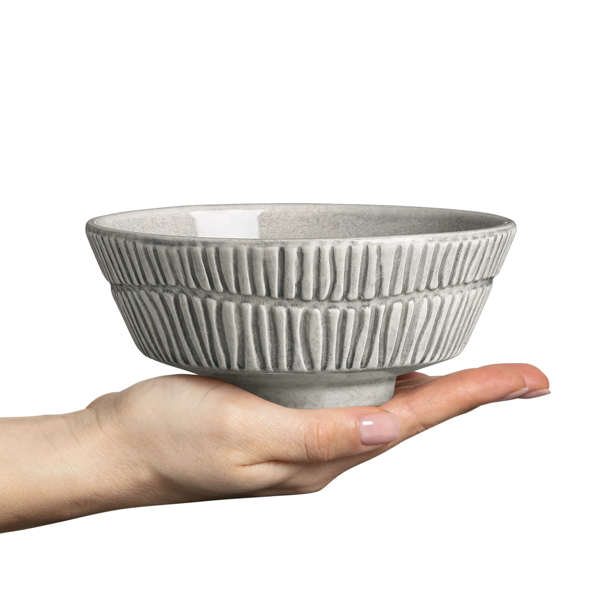 Stripes 碗 Ø15 cm, 灰色 Mateus