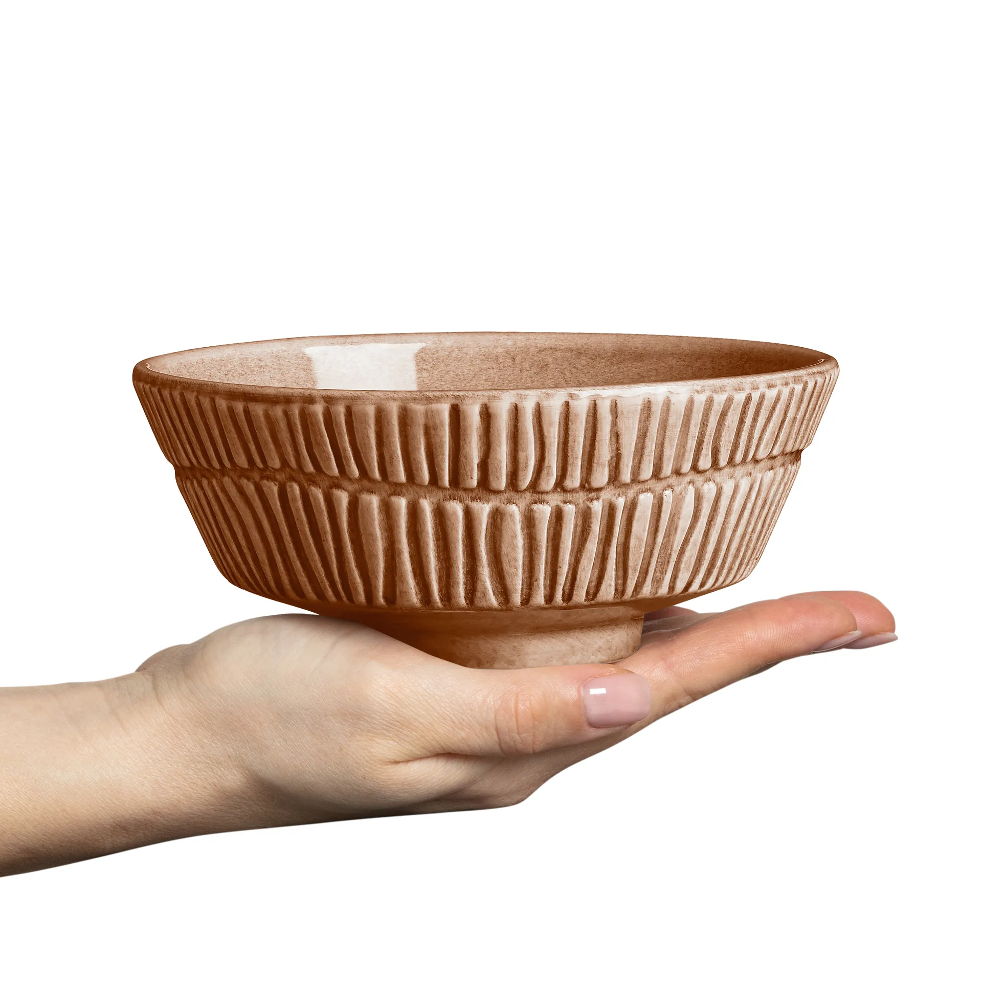 Stripes 碗 Ø15cm, 肉桂色 Mateus