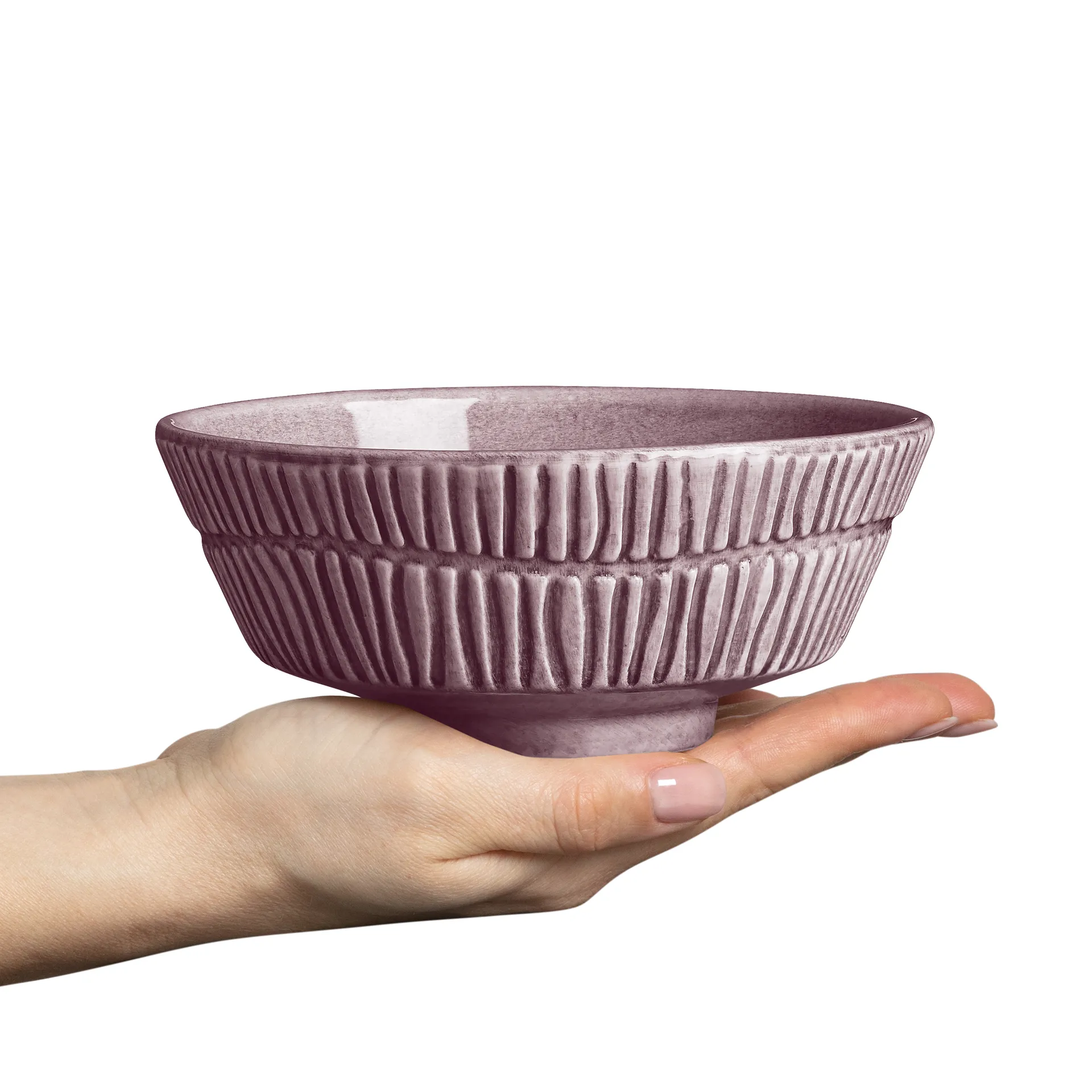 Stripes 碗 Ø15cm, 李子色 Mateus