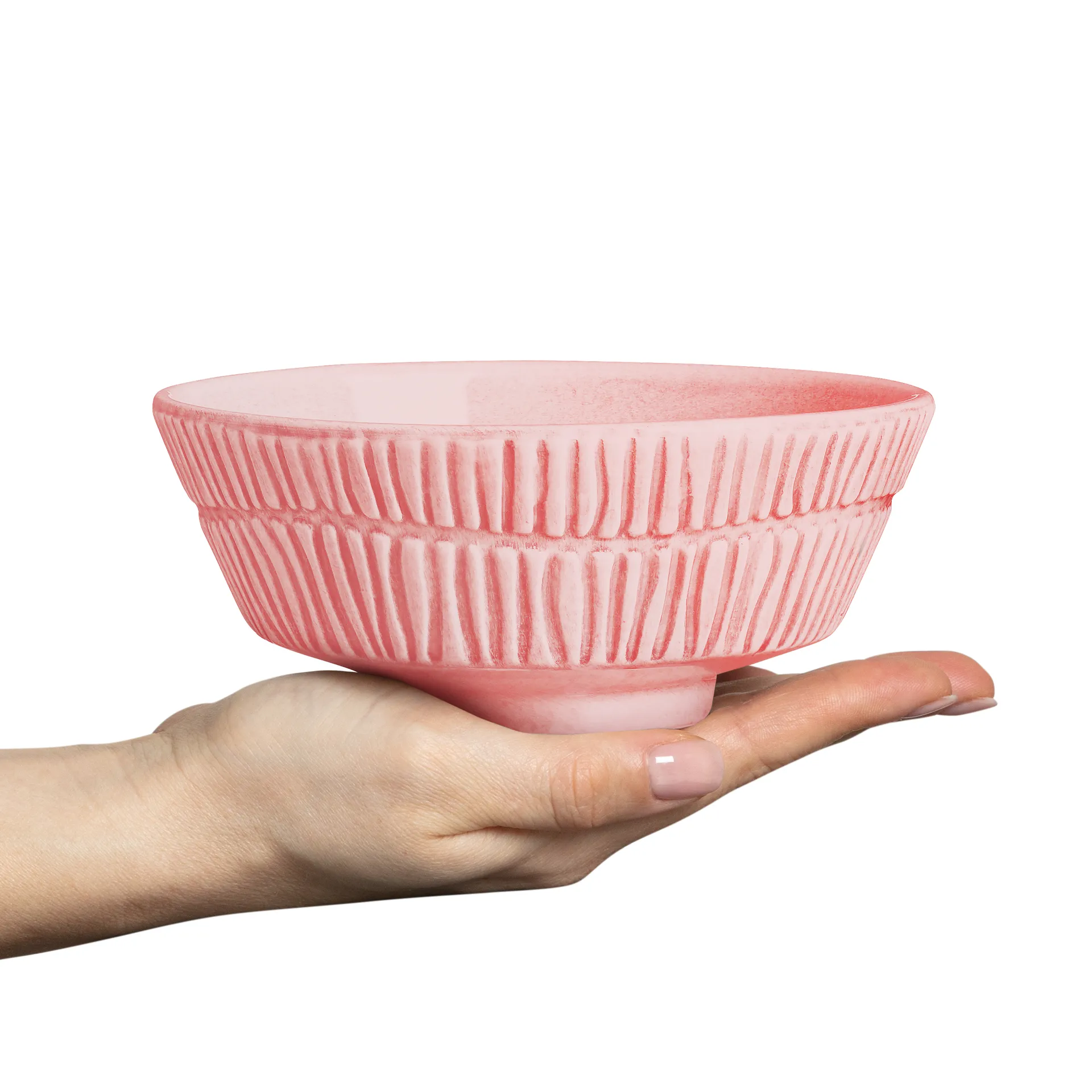 Stripes 碗 Ø15cm, 浅粉色 Mateus