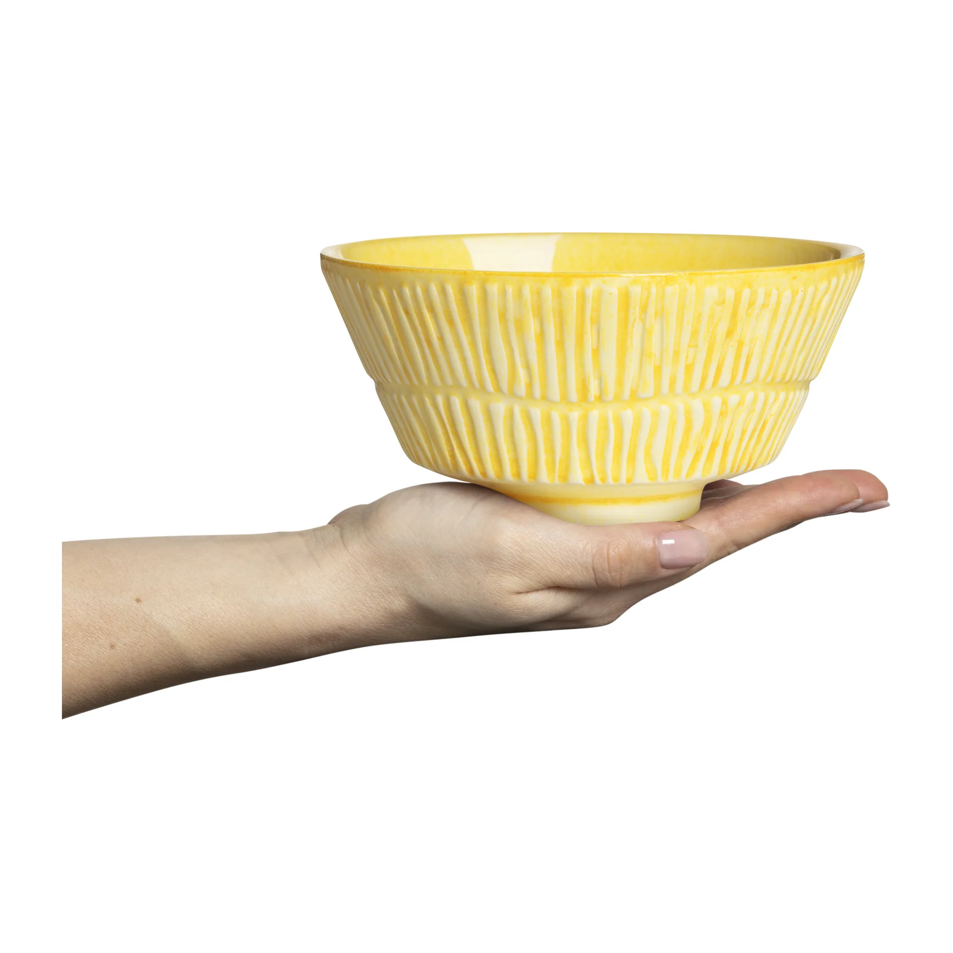 Stripes 碗 16cm, 黄色 Mateus