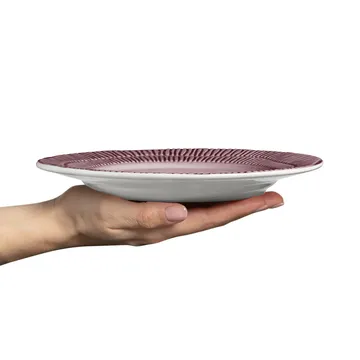 Stripes 盘 Ø21cm - 李子色 - Mateus
