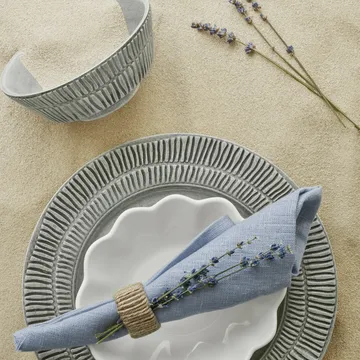 Stripes 盘 Ø21cm - 灰色 - Mateus