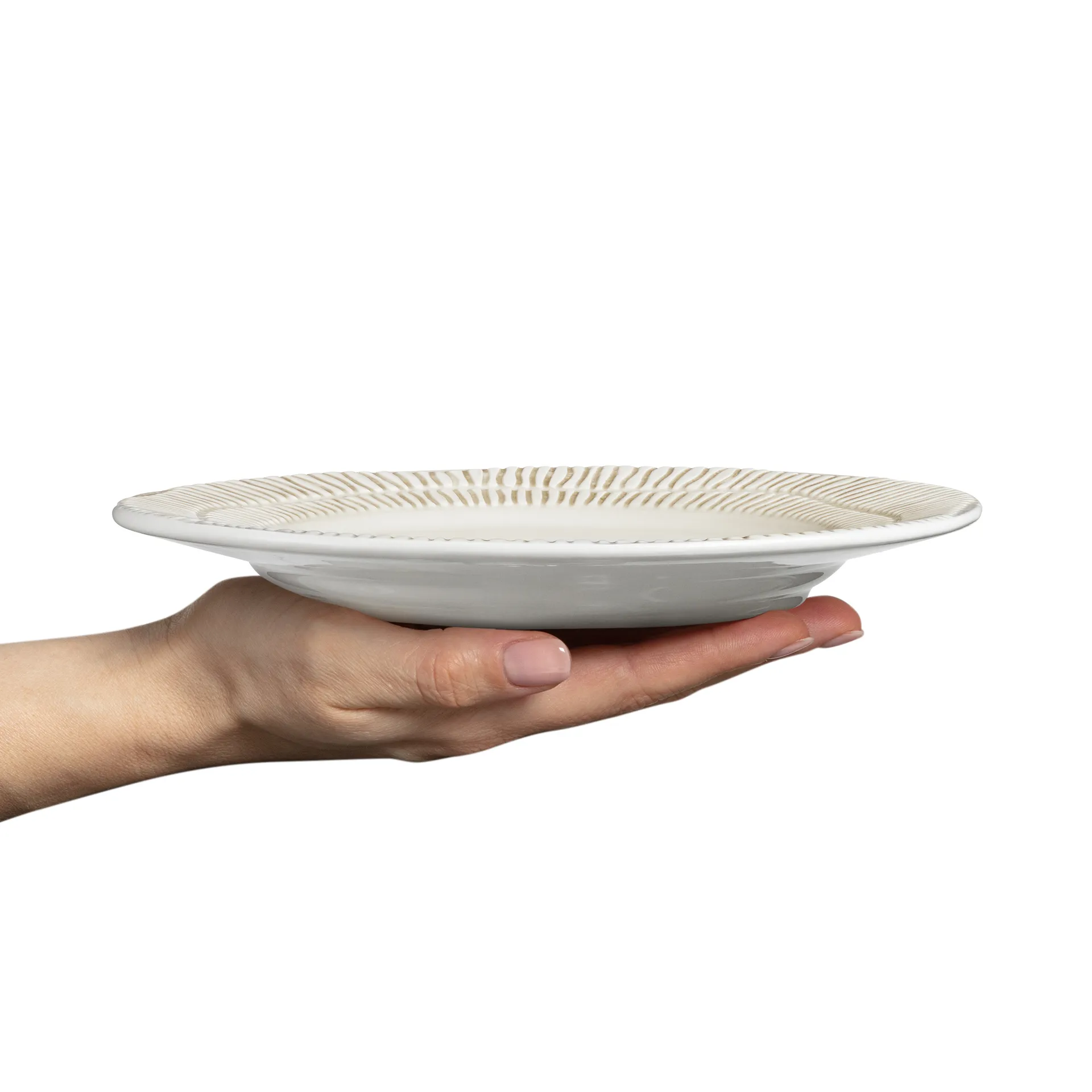 Stripes 盘 Ø21cm, 沙色 Mateus