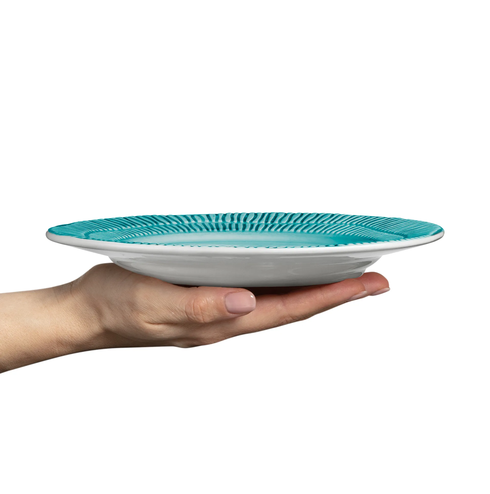 Stripes 盘 Ø21cm, 海洋蓝 Mateus