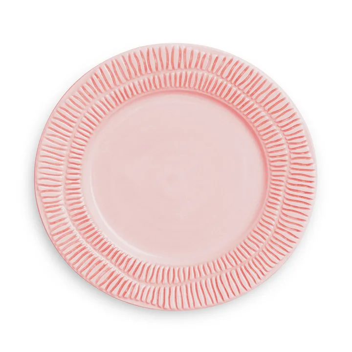 Stripes 盘 Ø21cm - 浅粉色 - Mateus