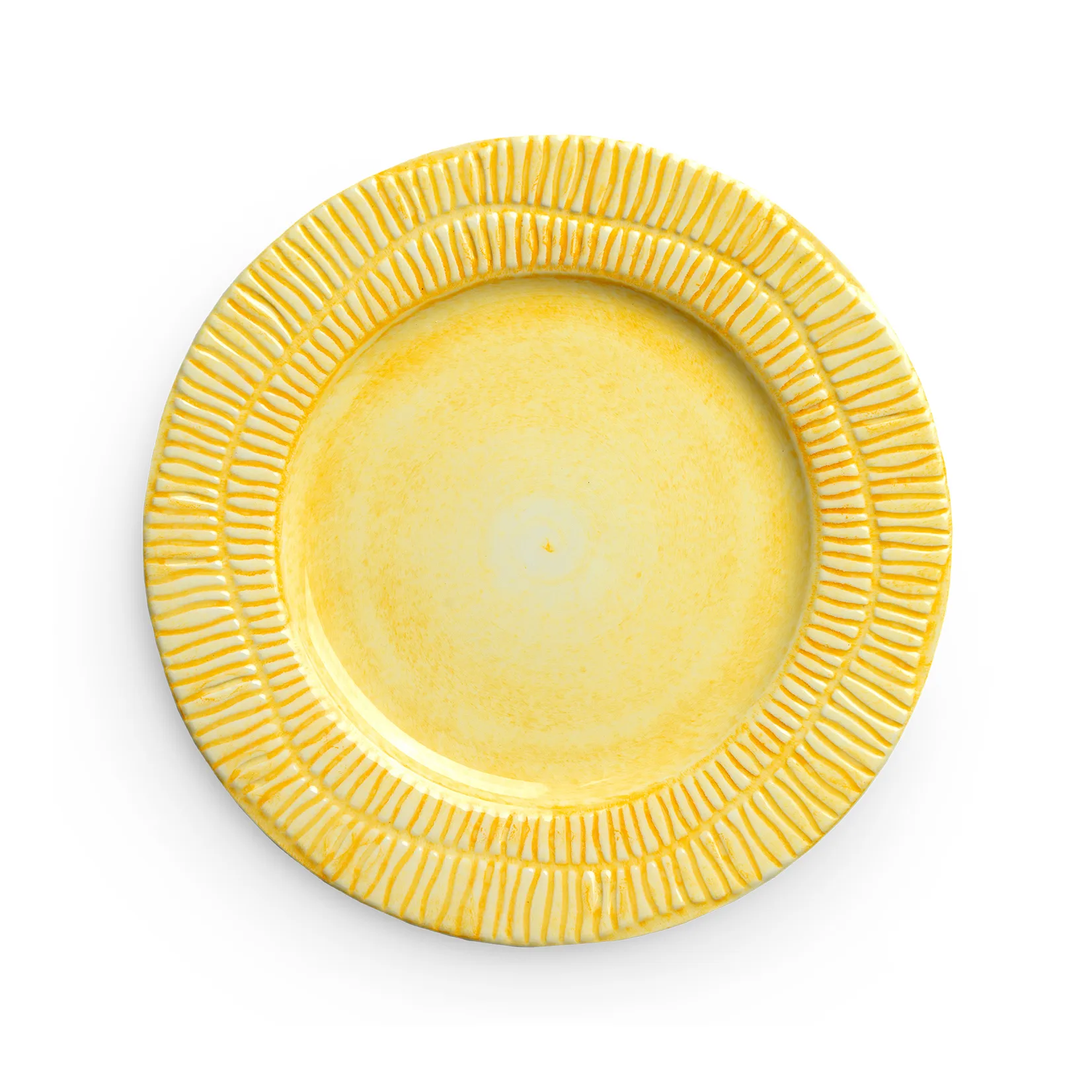 Stripes 盘 Ø21cm, 黄色 Mateus