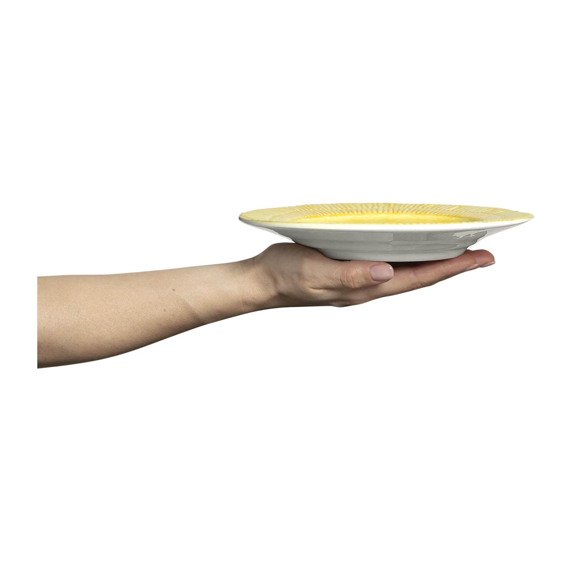 Stripes 盘 Ø21cm, 黄色 Mateus