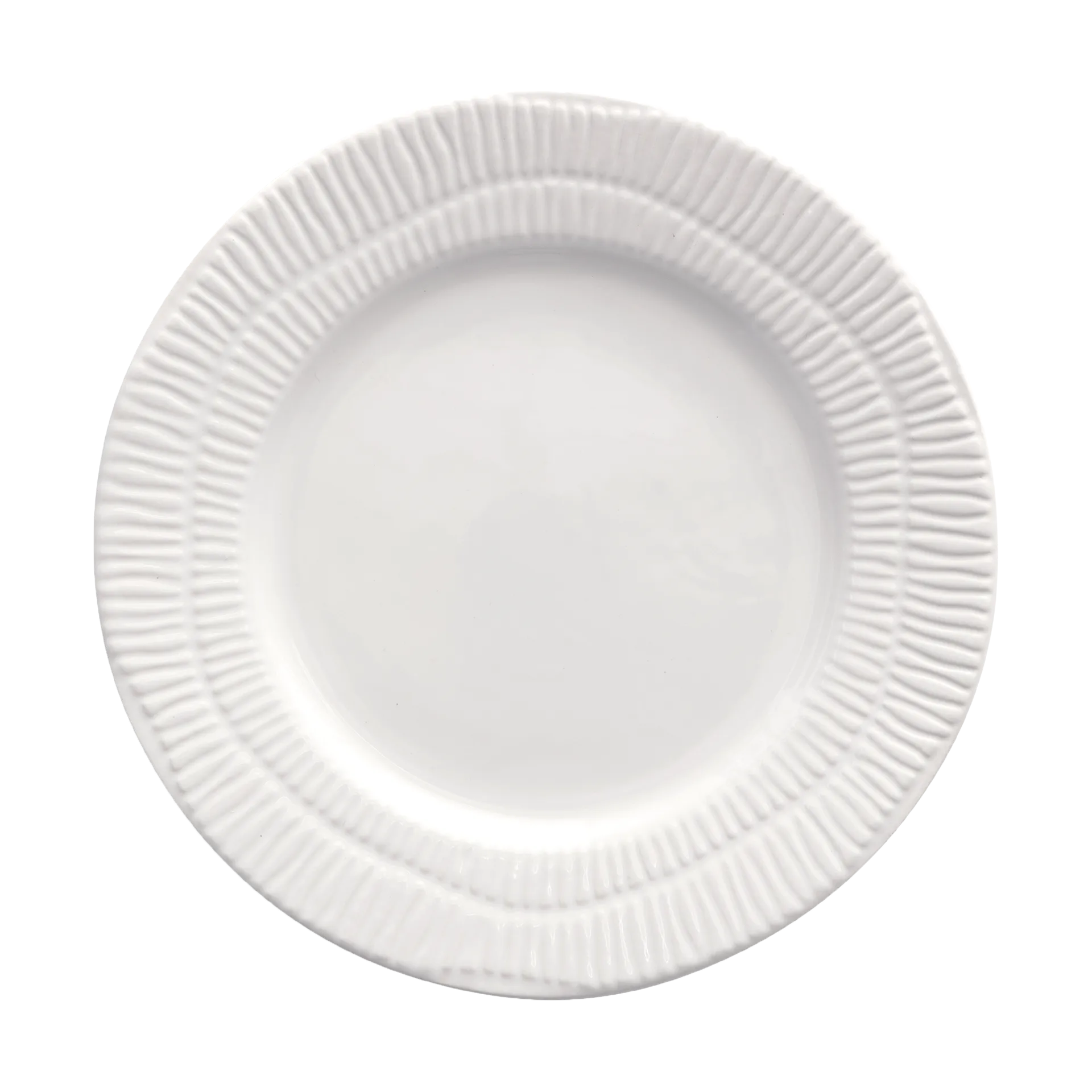 Stripes 盘 Ø21cm, 白色 Mateus