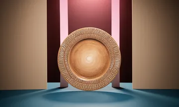 Stripes 盘 Ø28cm - 肉桂色 - Mateus