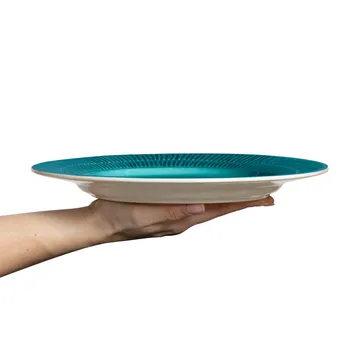 Stripes 盘 Ø28cm - 海洋蓝 - Mateus