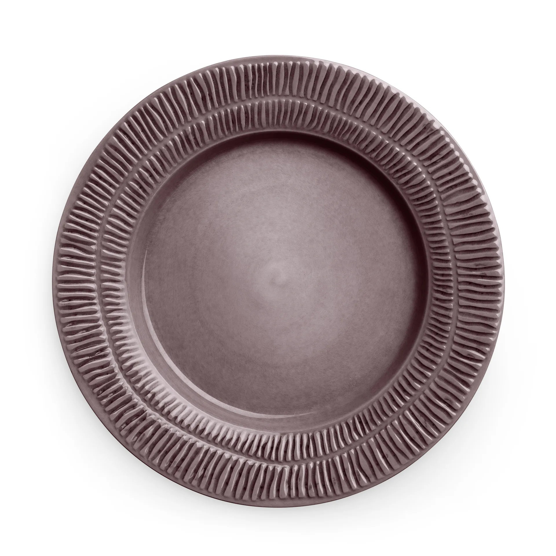 Stripes 盘 Ø28cm, 李子色 Mateus