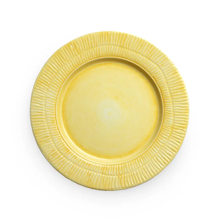 Stripes 盘 Ø28cm - 黄色 - Mateus