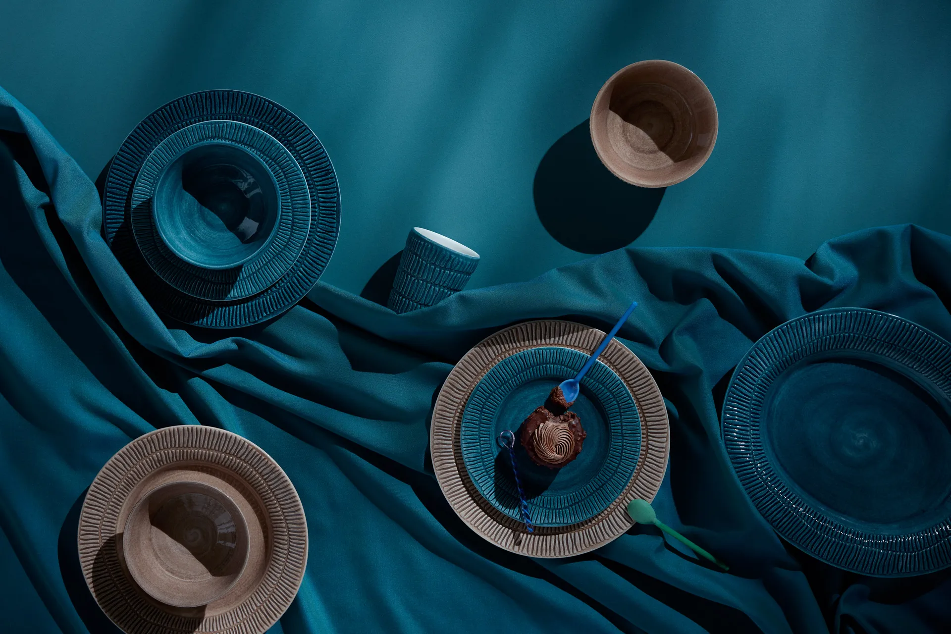 Stripes 马克杯 300ml, 海洋蓝 Mateus