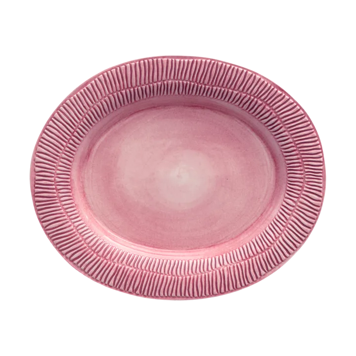 Stripes 大浅盘 30x35cm - 粉色 - Mateus