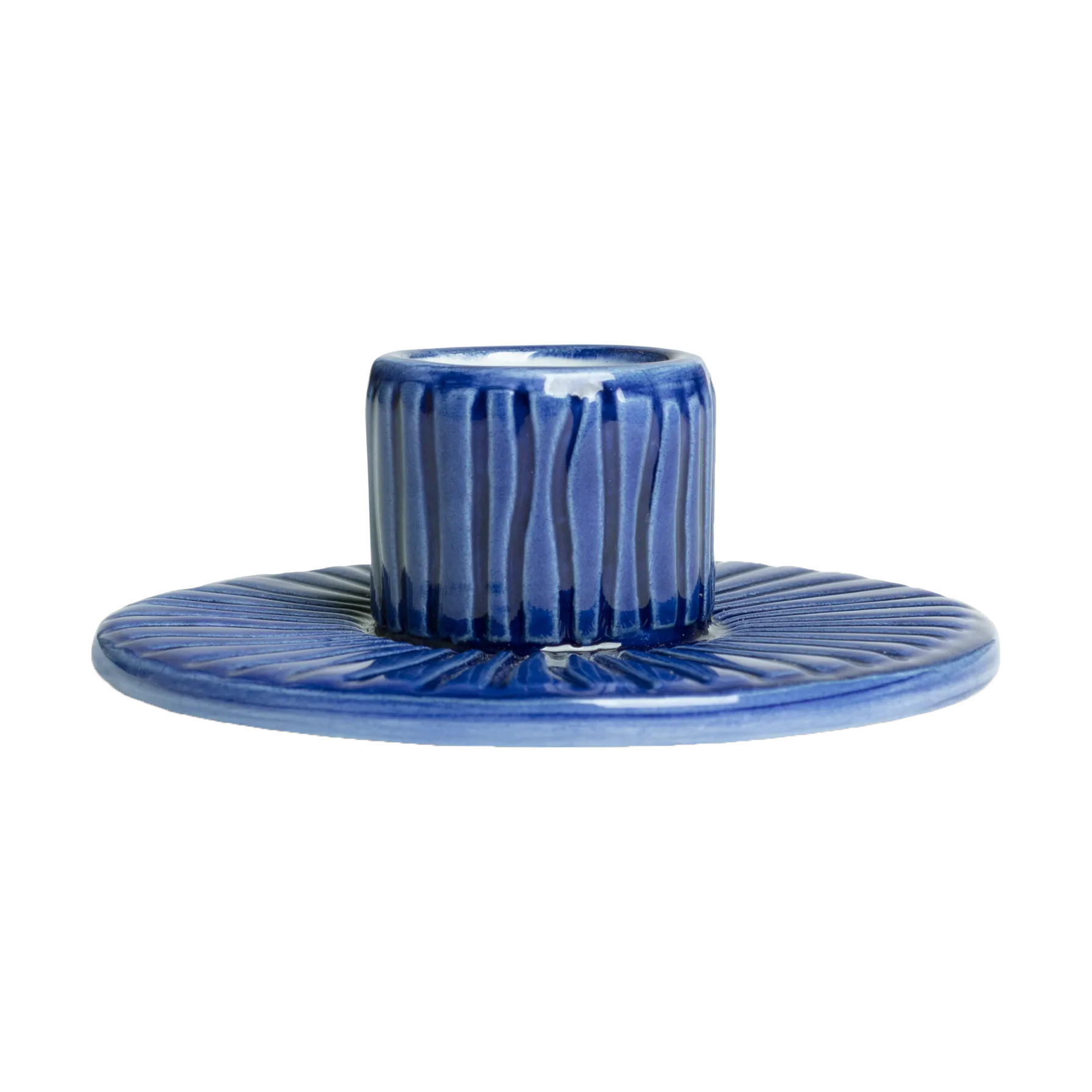 Stripes 烛台 Ø8 cm, Blue Mateus