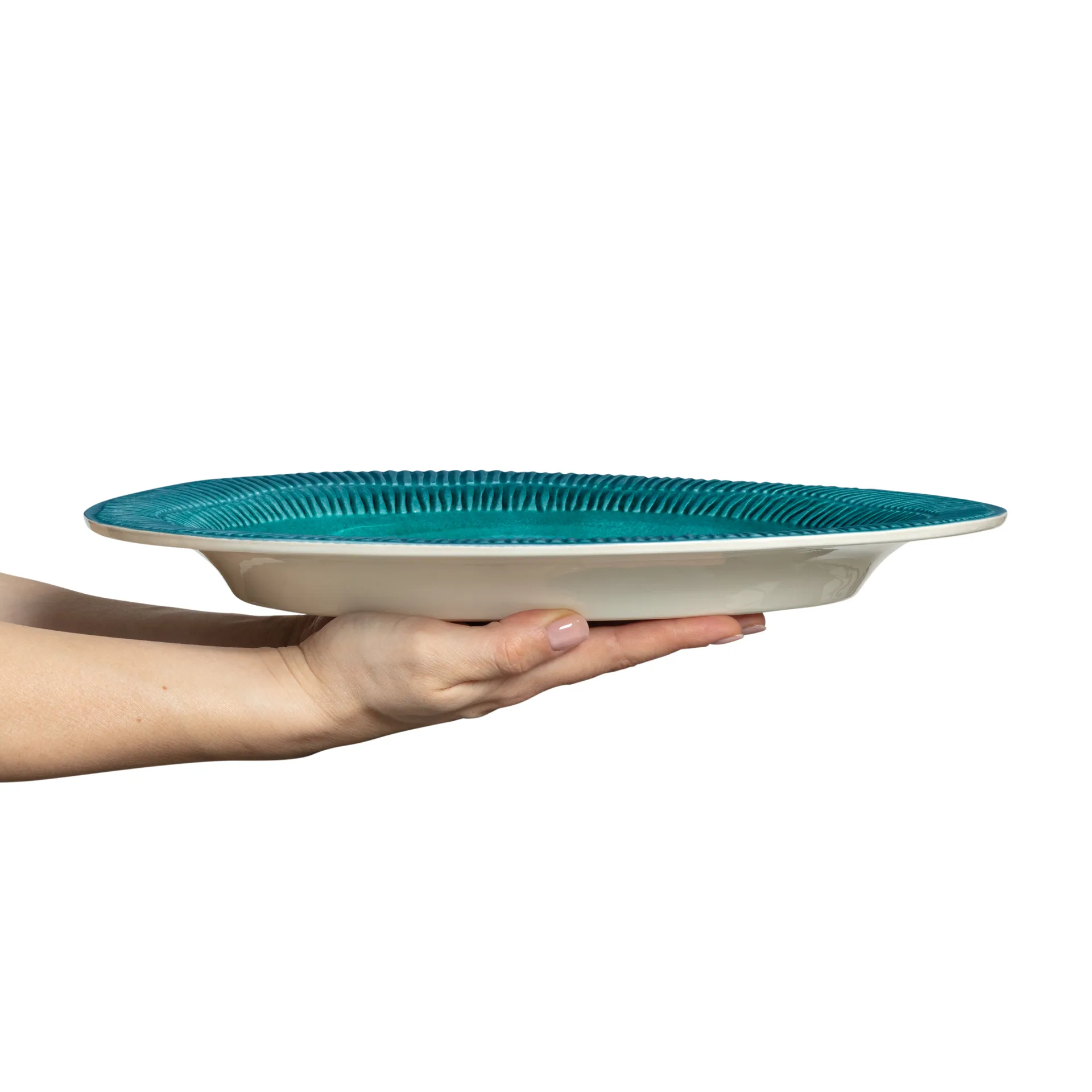 Stripes platter 30x35 cm, Ocean Mateus