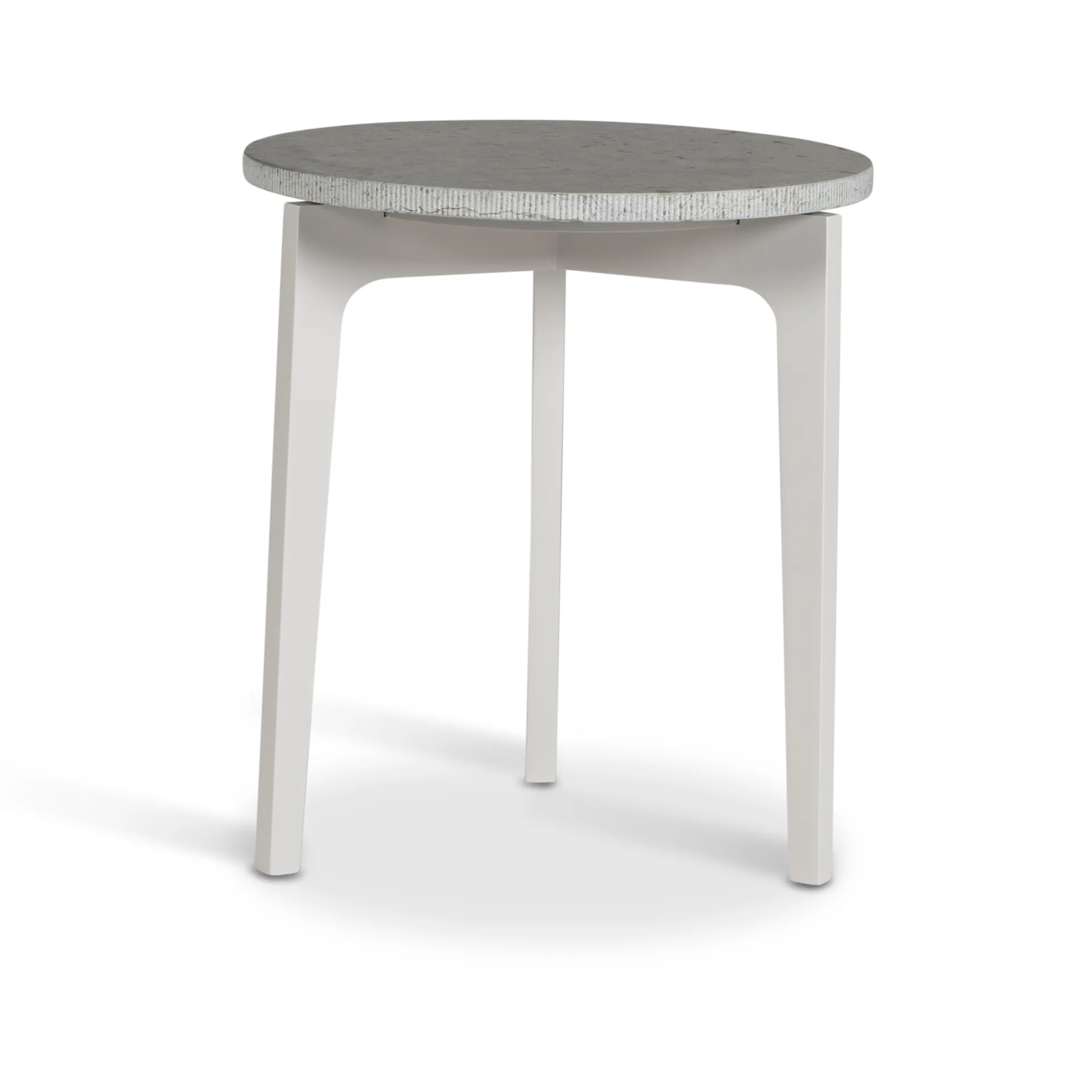 Höllviken 小边桌, limestone, 亮灰 lacquer Mavis