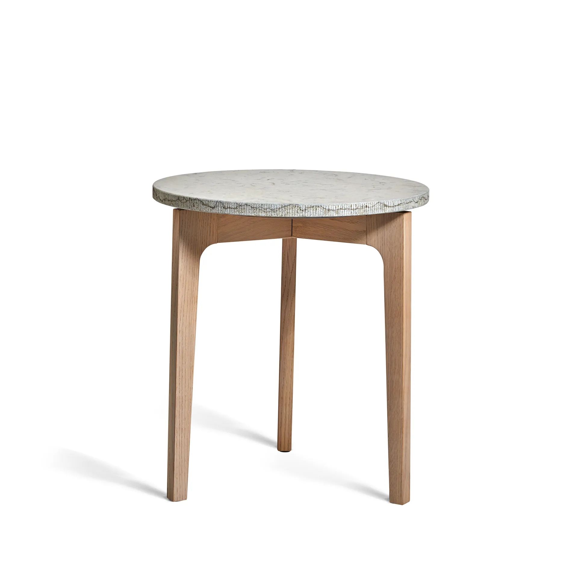 Höllviken 小边桌, limestone, 白色-染色的 自然木色 veneer Mavis