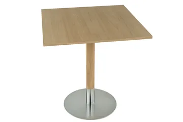 Red 咖啡桌 70x70 cm - 白色 染色的 哑光 漆橡木 - Mavis