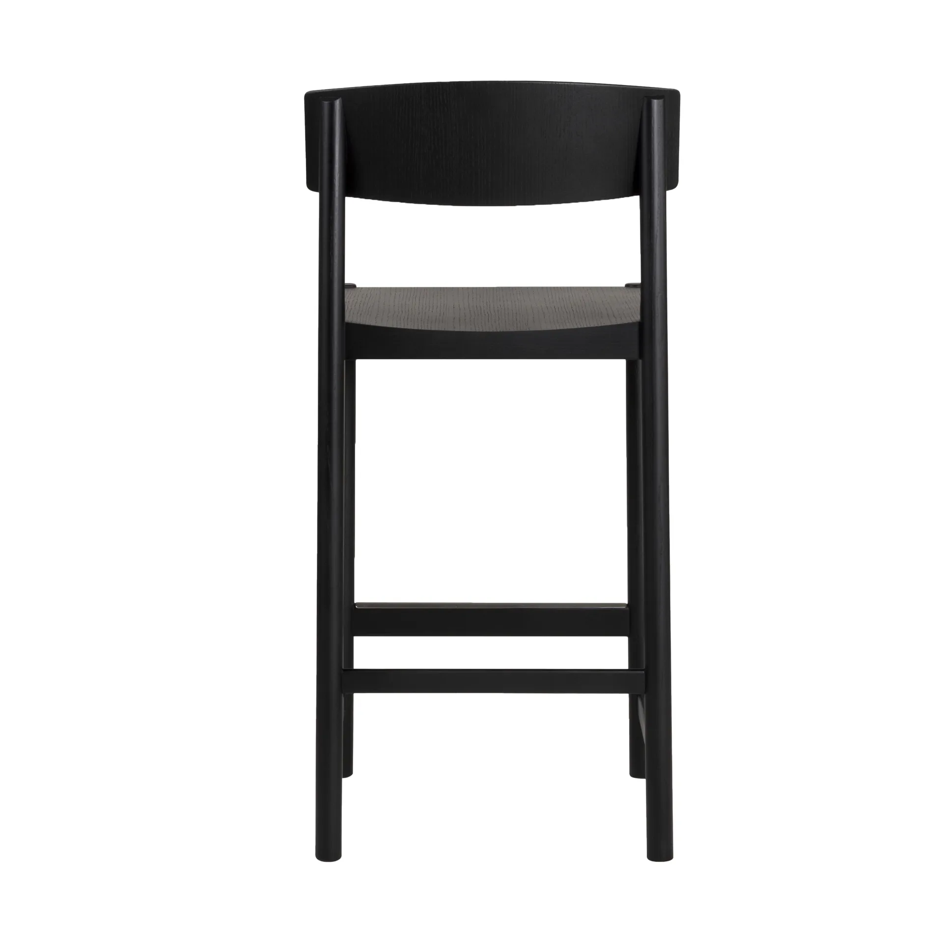 Rod barstool 65 cm, 黑色 stained 白蜡木 Mavis