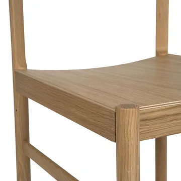 Rod 椅子 - 白色 染色的 哑光 漆橡木 - Mavis