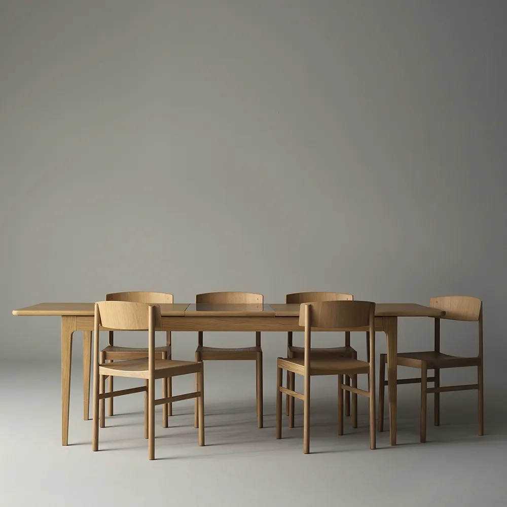 Rod 椅子, 白色 染色的 哑光 漆橡木 Mavis