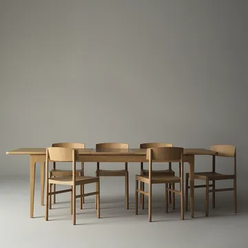 Rod 椅子 - 白色 染色的 哑光 漆橡木 - Mavis