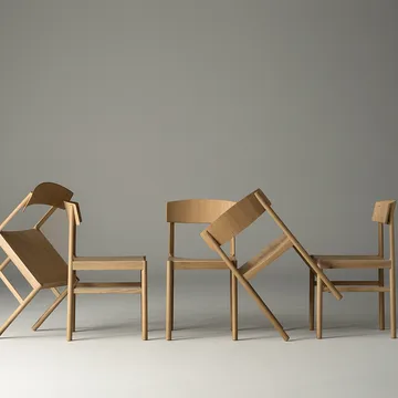 Rod 椅子 - 白色 染色的 哑光 漆橡木 - Mavis