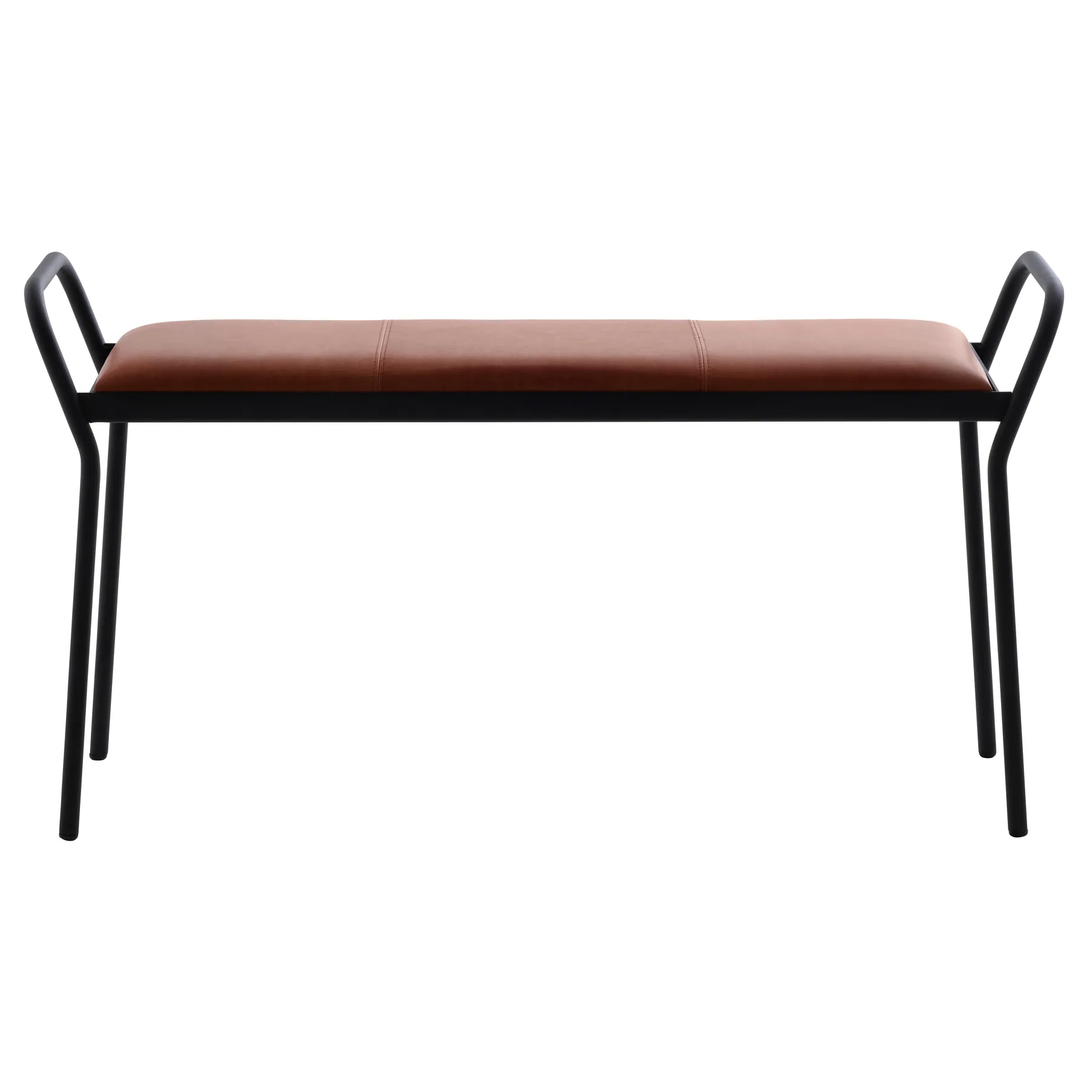 Anytwo stool 凳子, 黑色-vintage cognac Maze