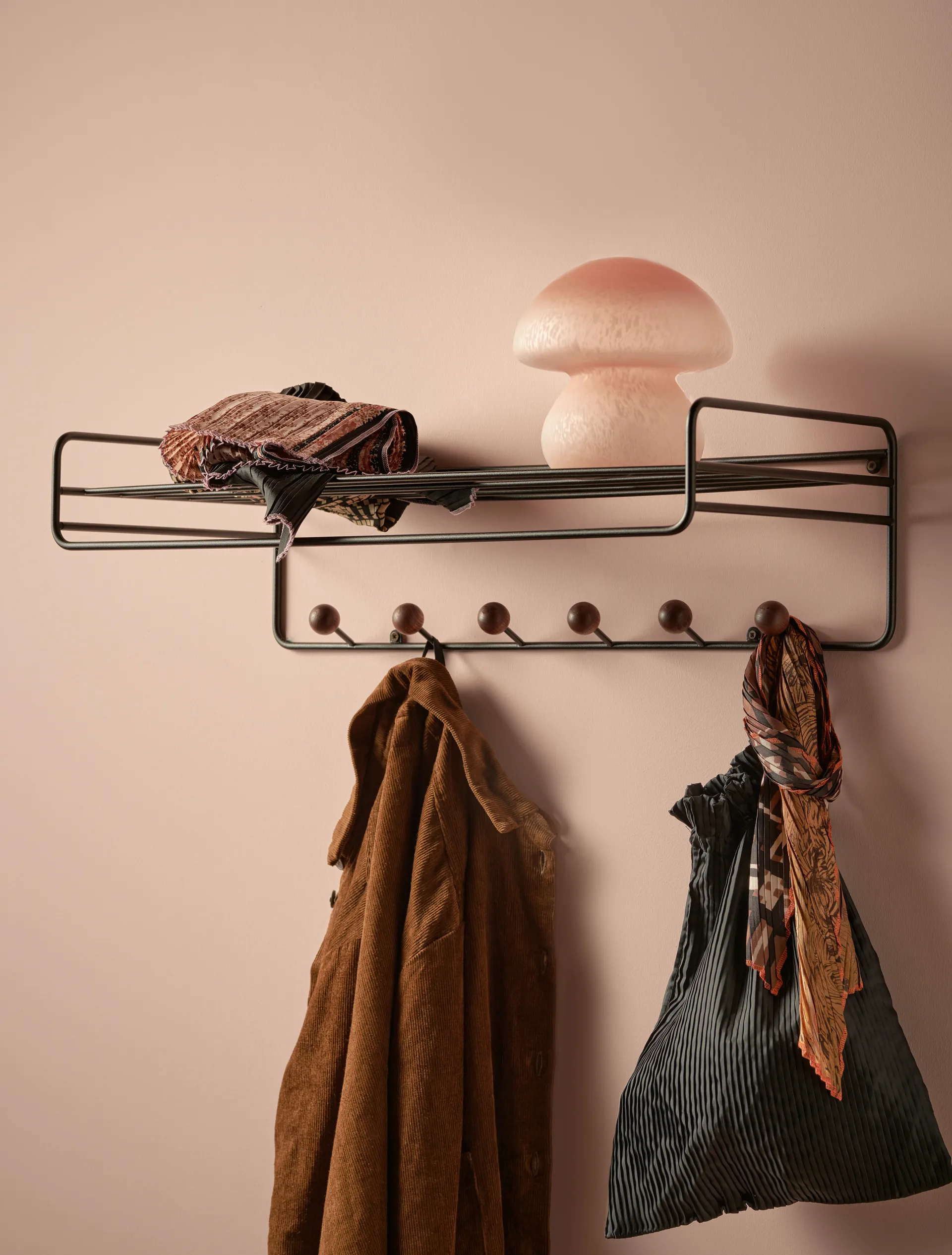 Bill Hat rack hat rack, 黑色-dark-棕色 Maze