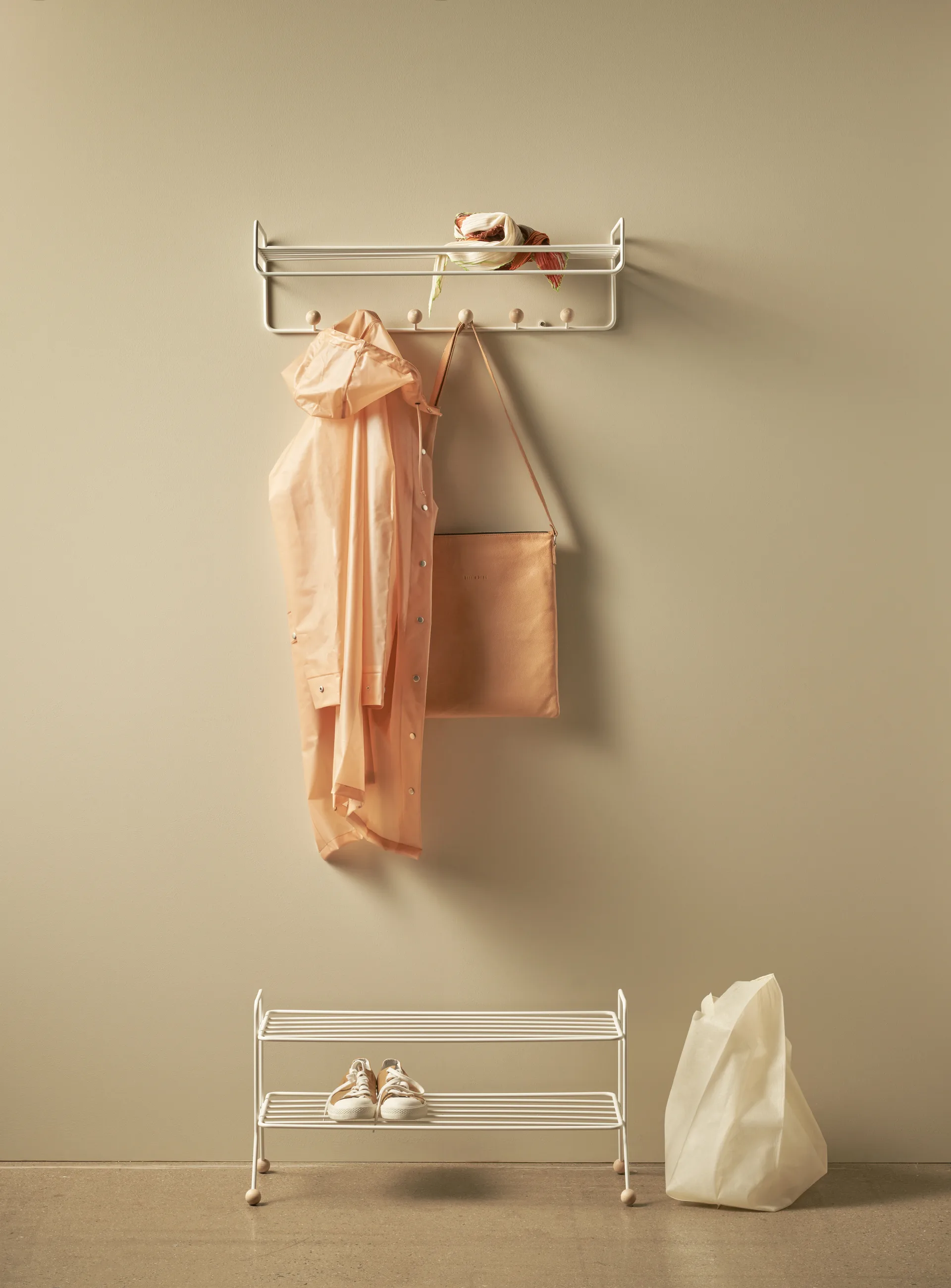 Bill Hat rack hat rack, 白色 Maze