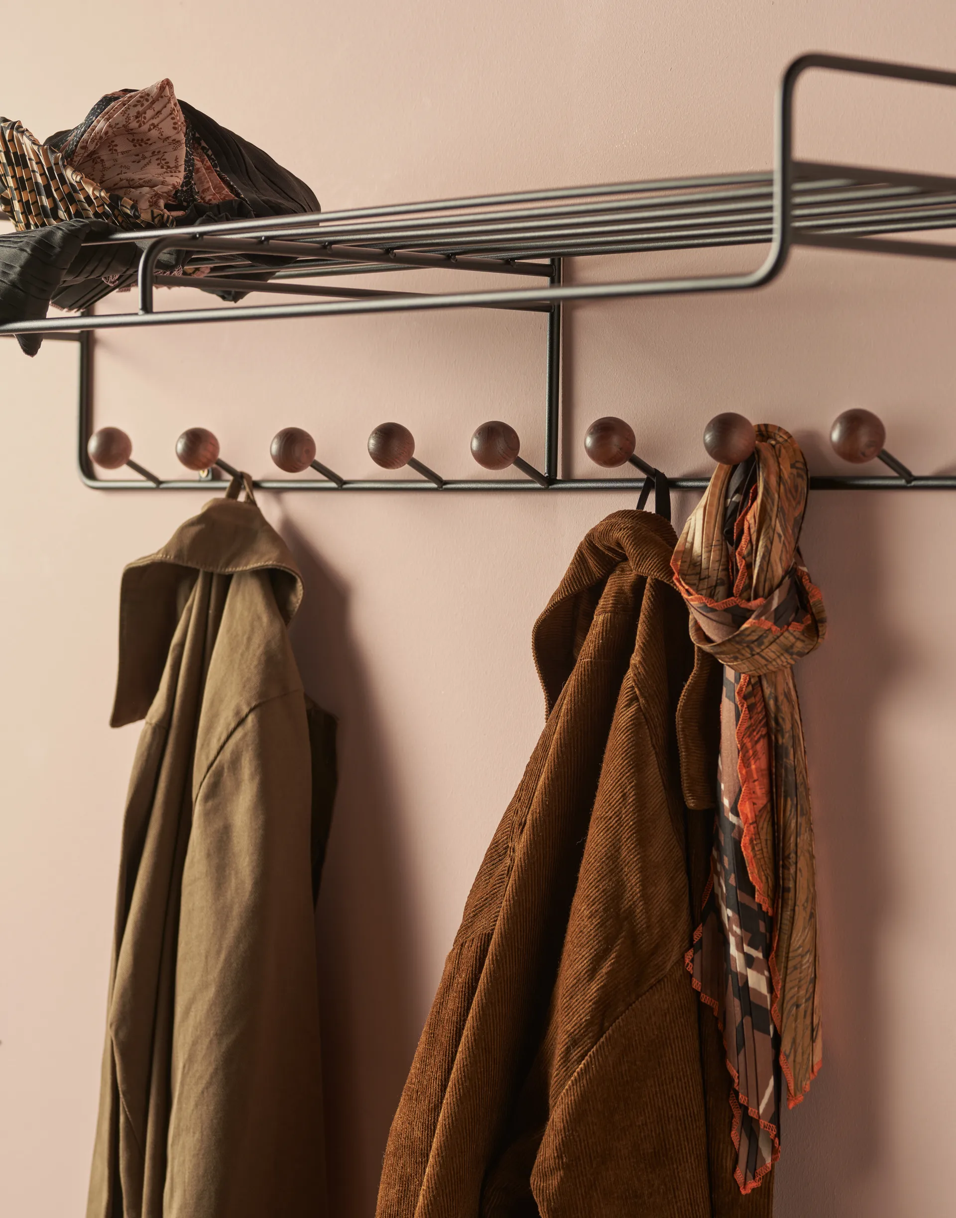Bill Hat rack L hat rack, 黑色-dark-棕色 Maze