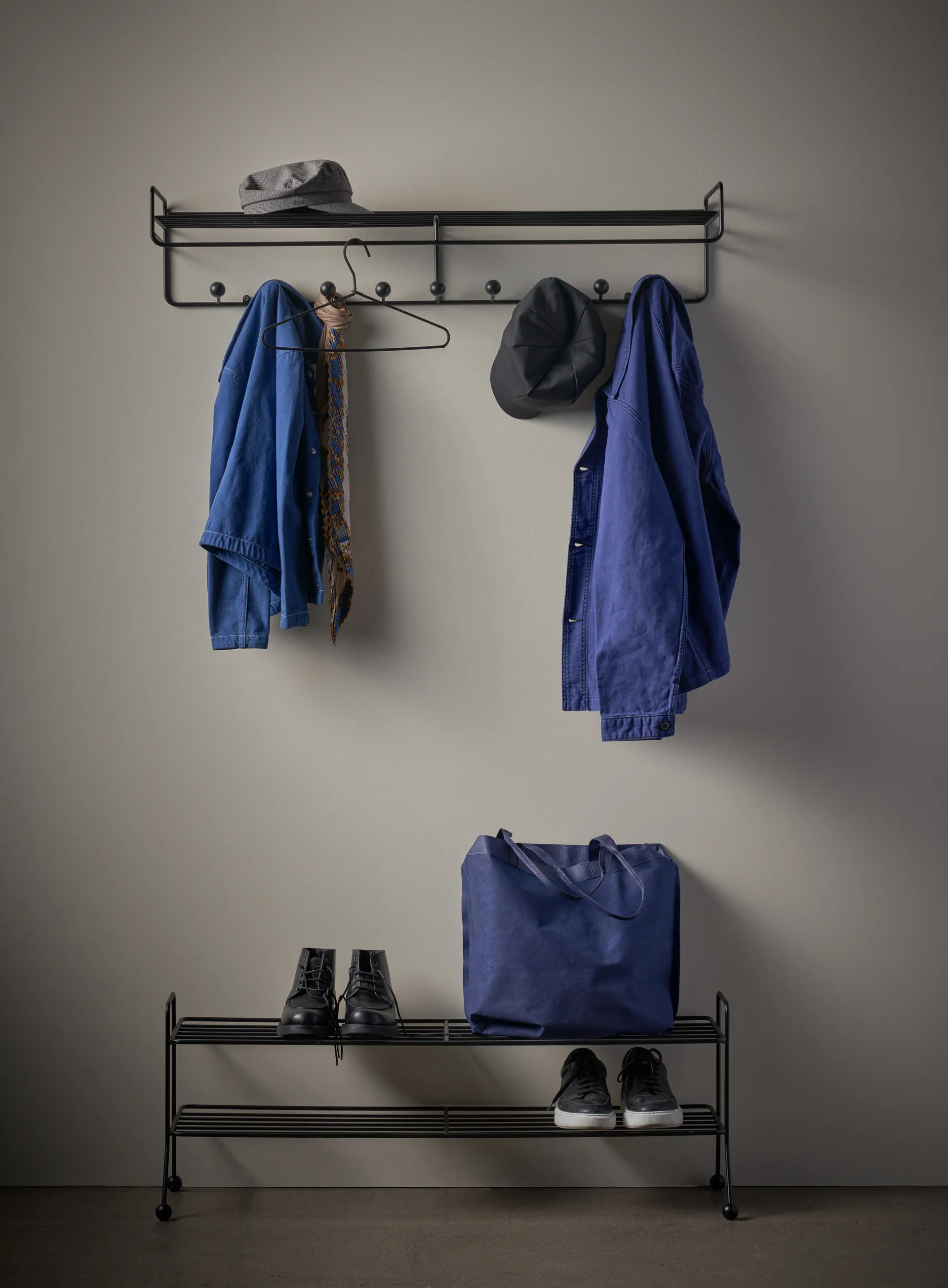 Bill Hat rack L hat rack, 黑色 Maze