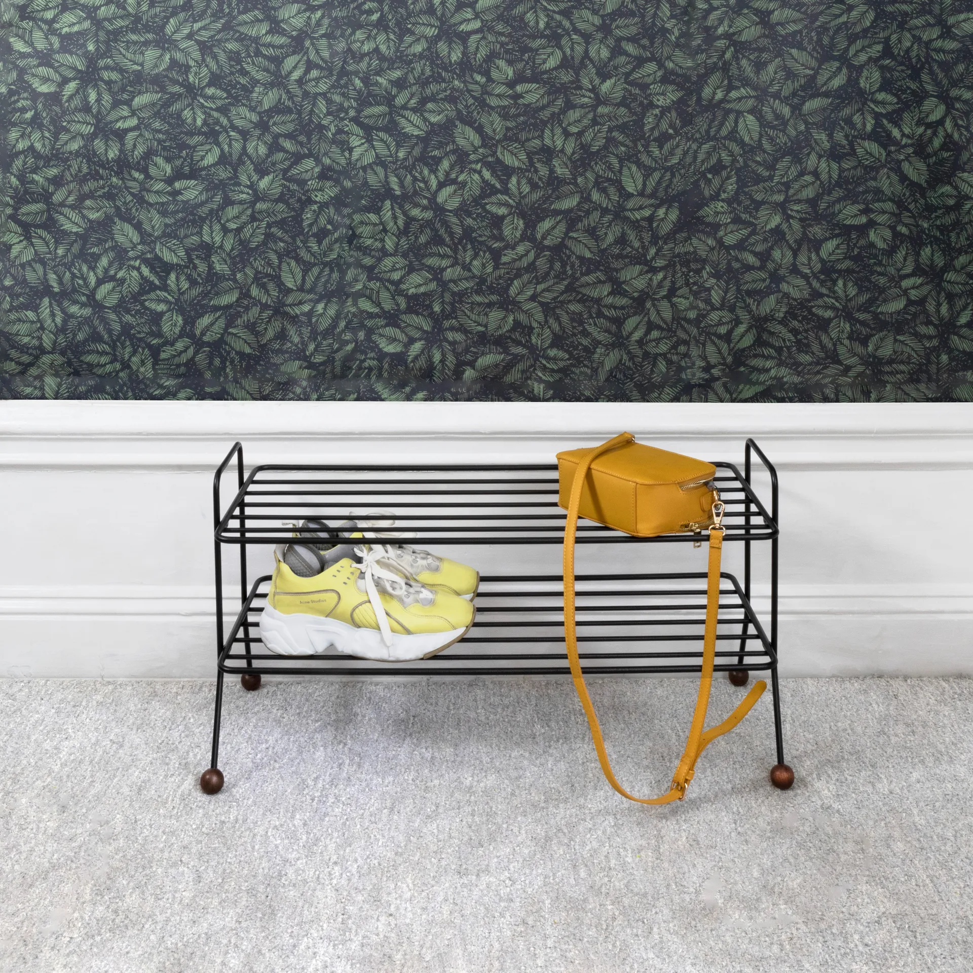 Bill shoe 架子, 黑色-dark 棕色 Maze