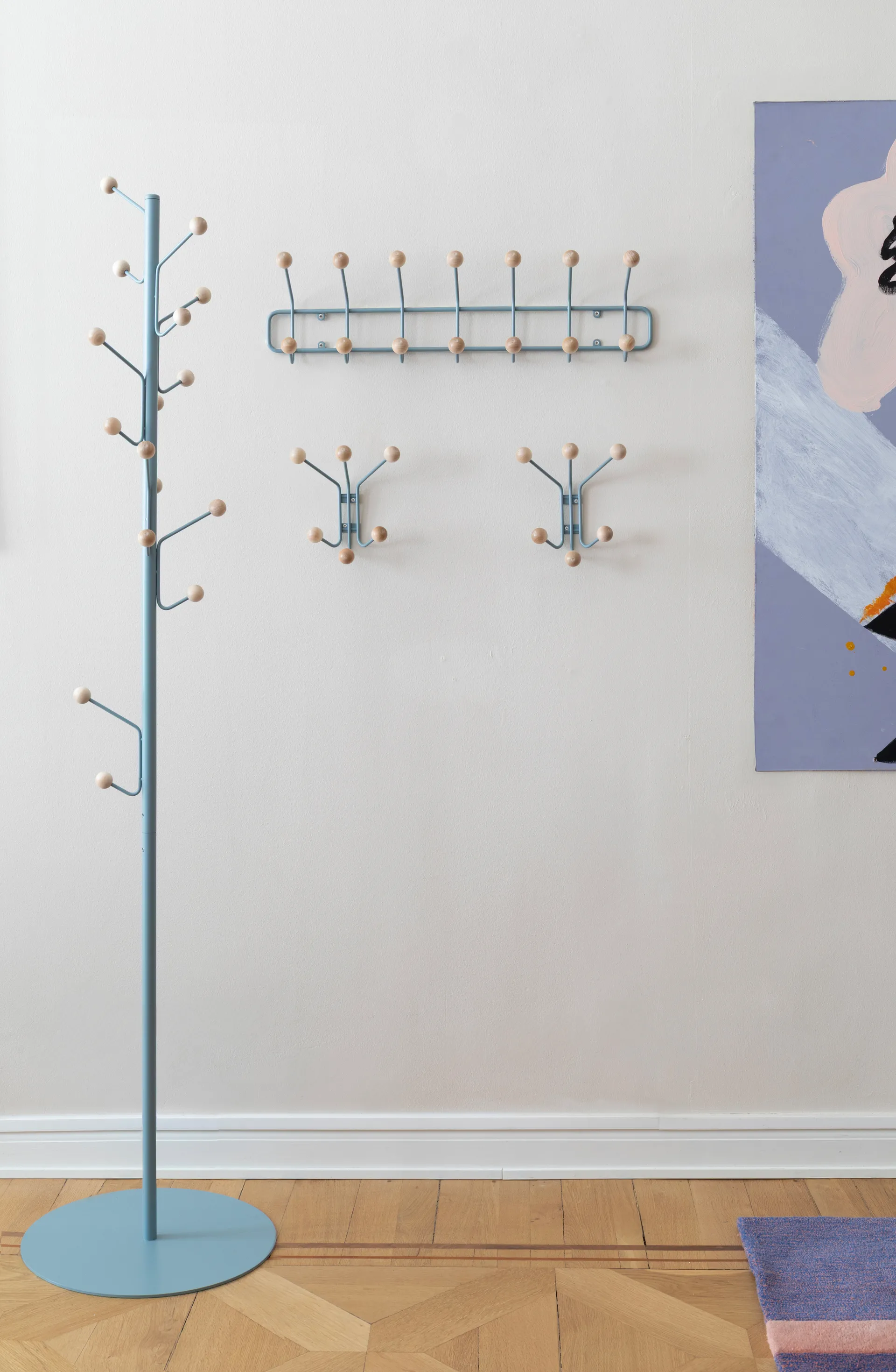 Bill XS 衣架/架子, Pigeon 蓝色 Maze