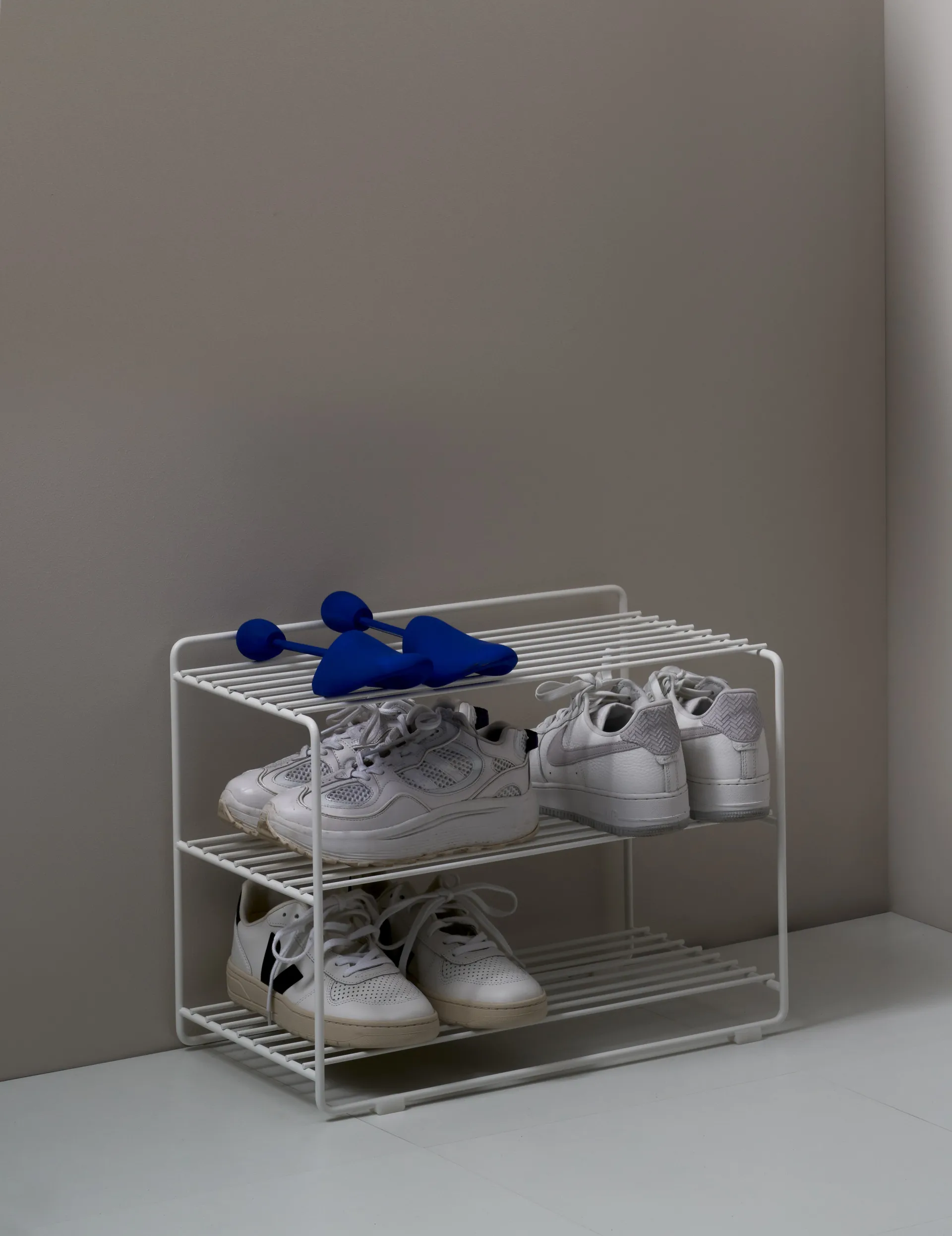 Downtown shoe 架子, 白色 Maze