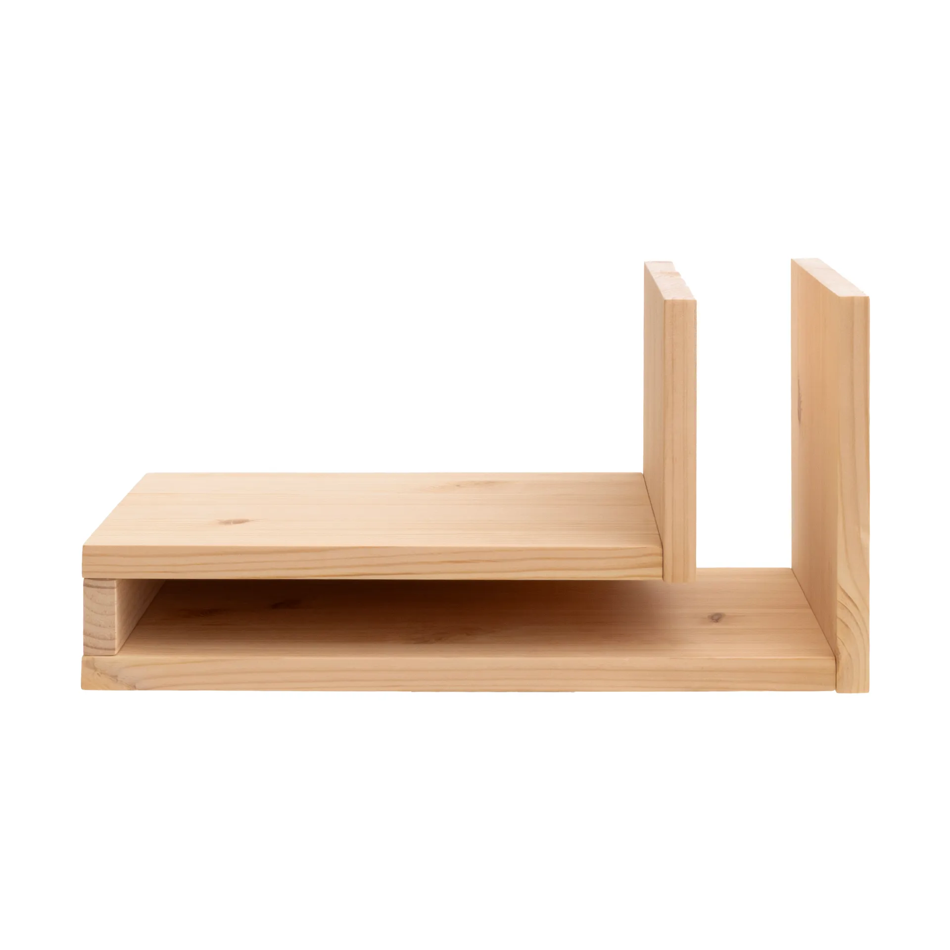 F-shelf Play DIY北欧风格拼装壁挂墙面置物架, 松木色_left Maze