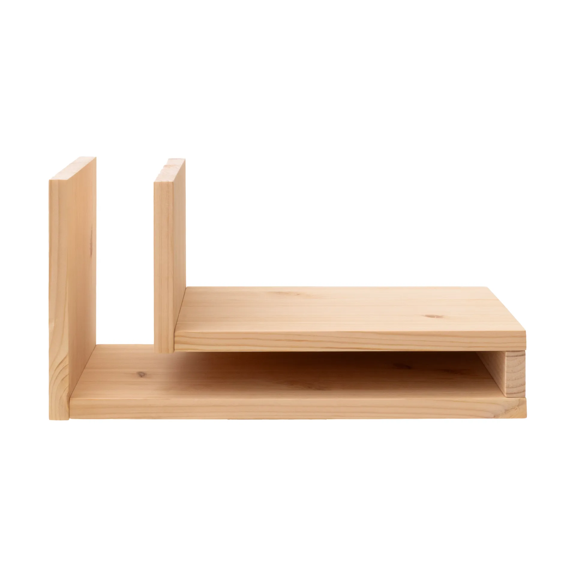 F-shelf Play DIY北欧风格拼装壁挂墙面置物架, 松木色_right Maze