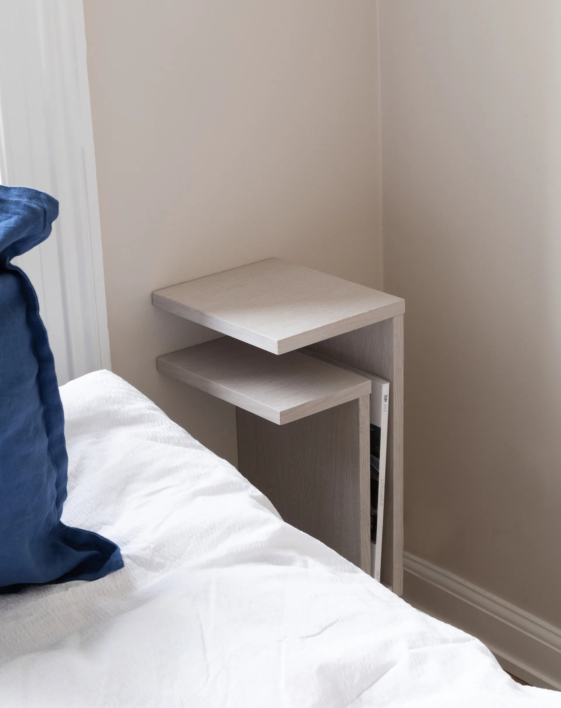 F-架子 架子 white oak, Shelf - Left Maze