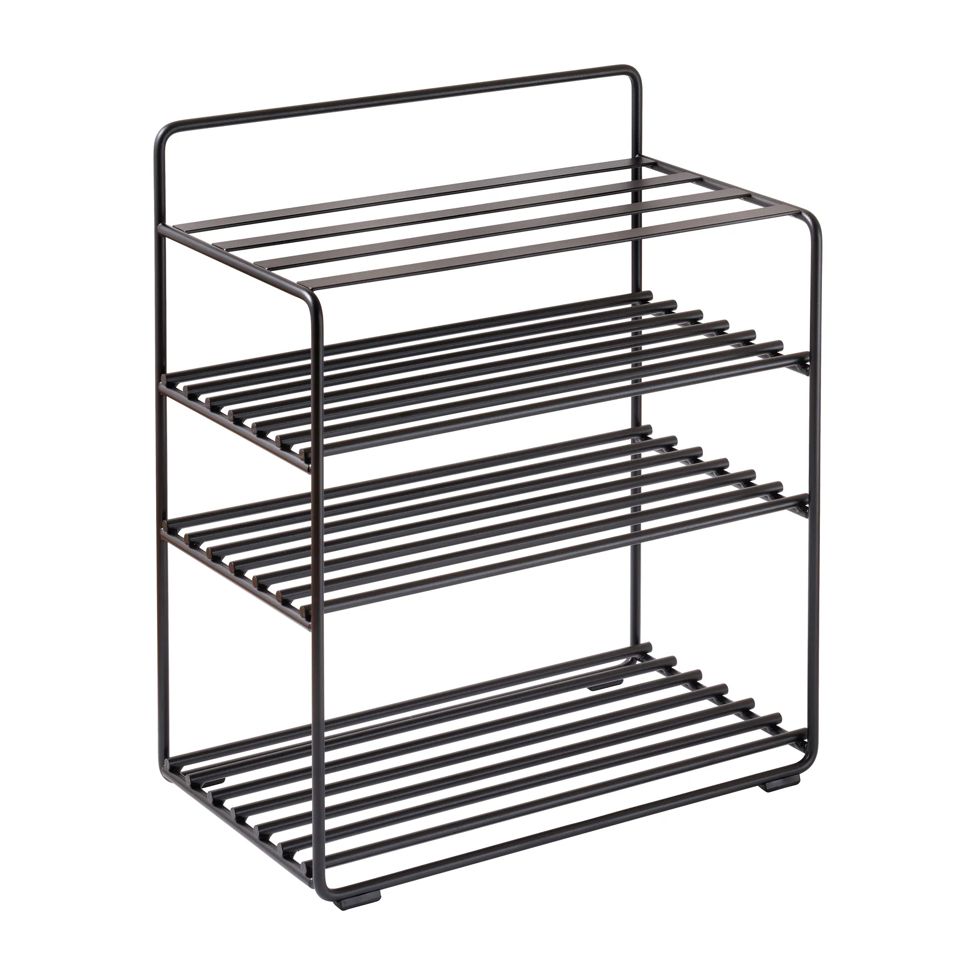 Lower East Seat 鞋架-板凳 50x28x58 cm, Black-black leather Maze