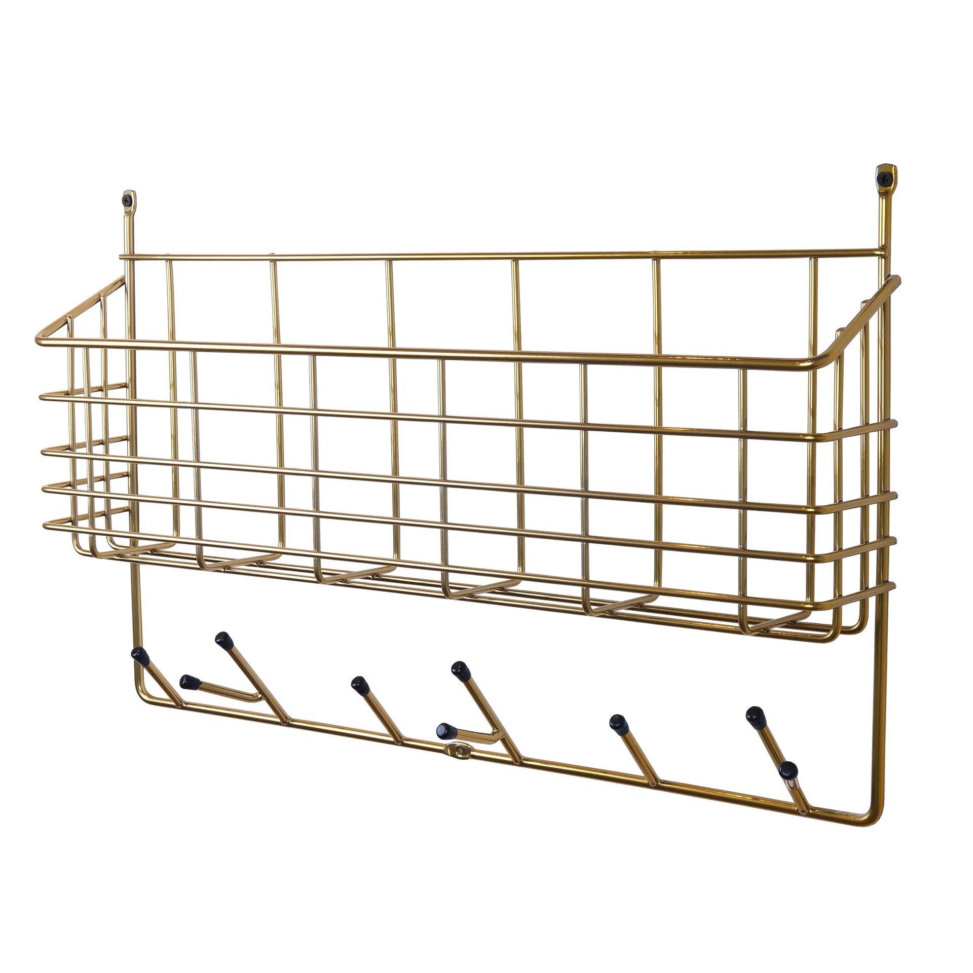 Mitten Shelf, brass Maze