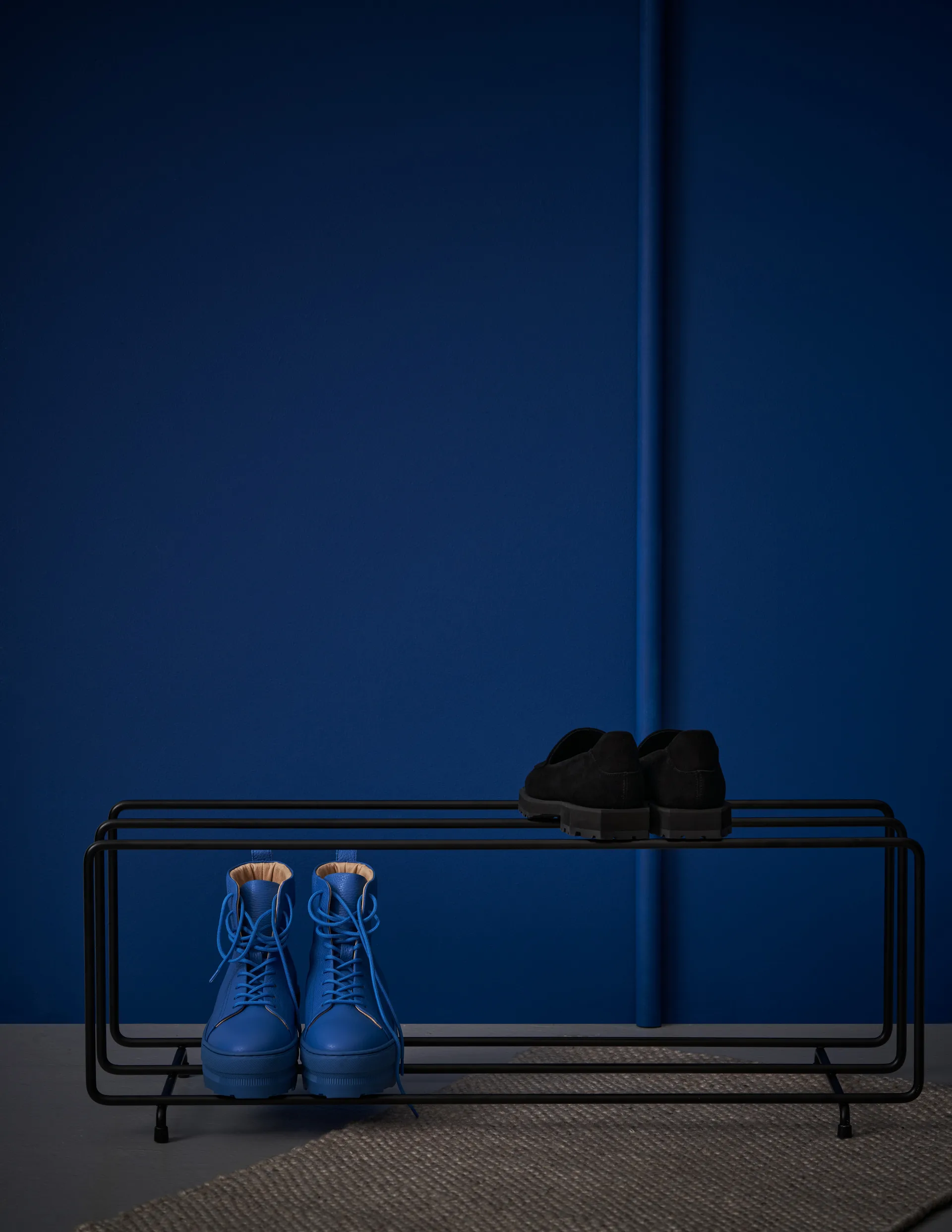 Mixrack shoe shelf L, 黑色 Maze