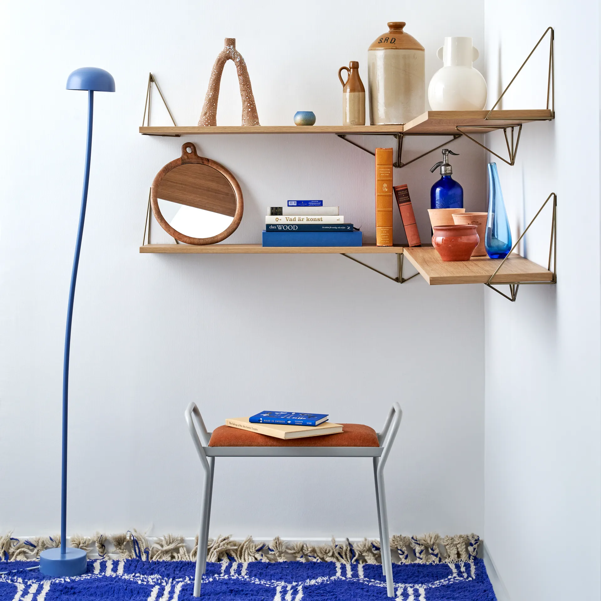 Pythagoras brackets, 两件套装, brass Maze