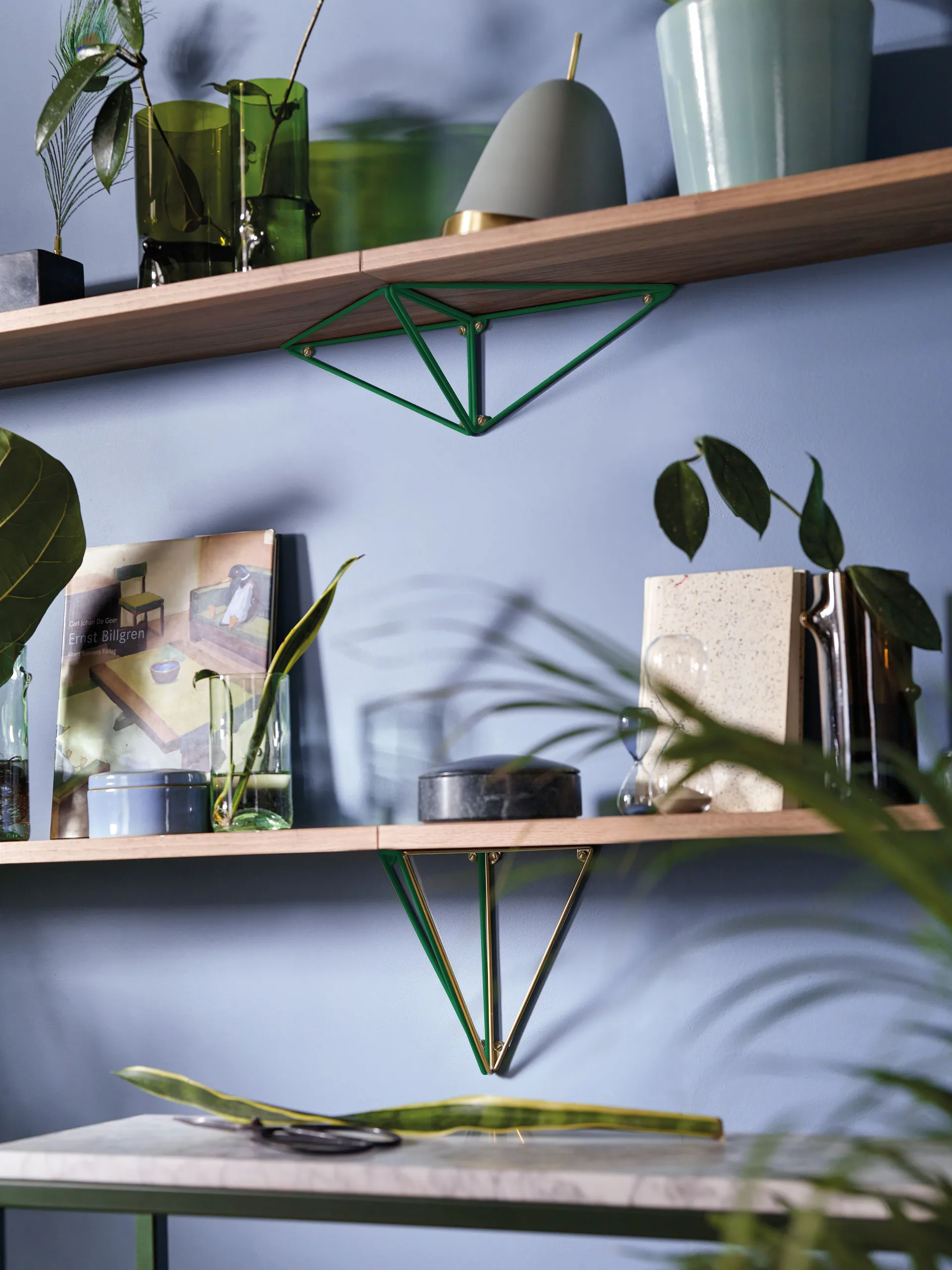 Pythagoras brackets, 两件套装, brass Maze