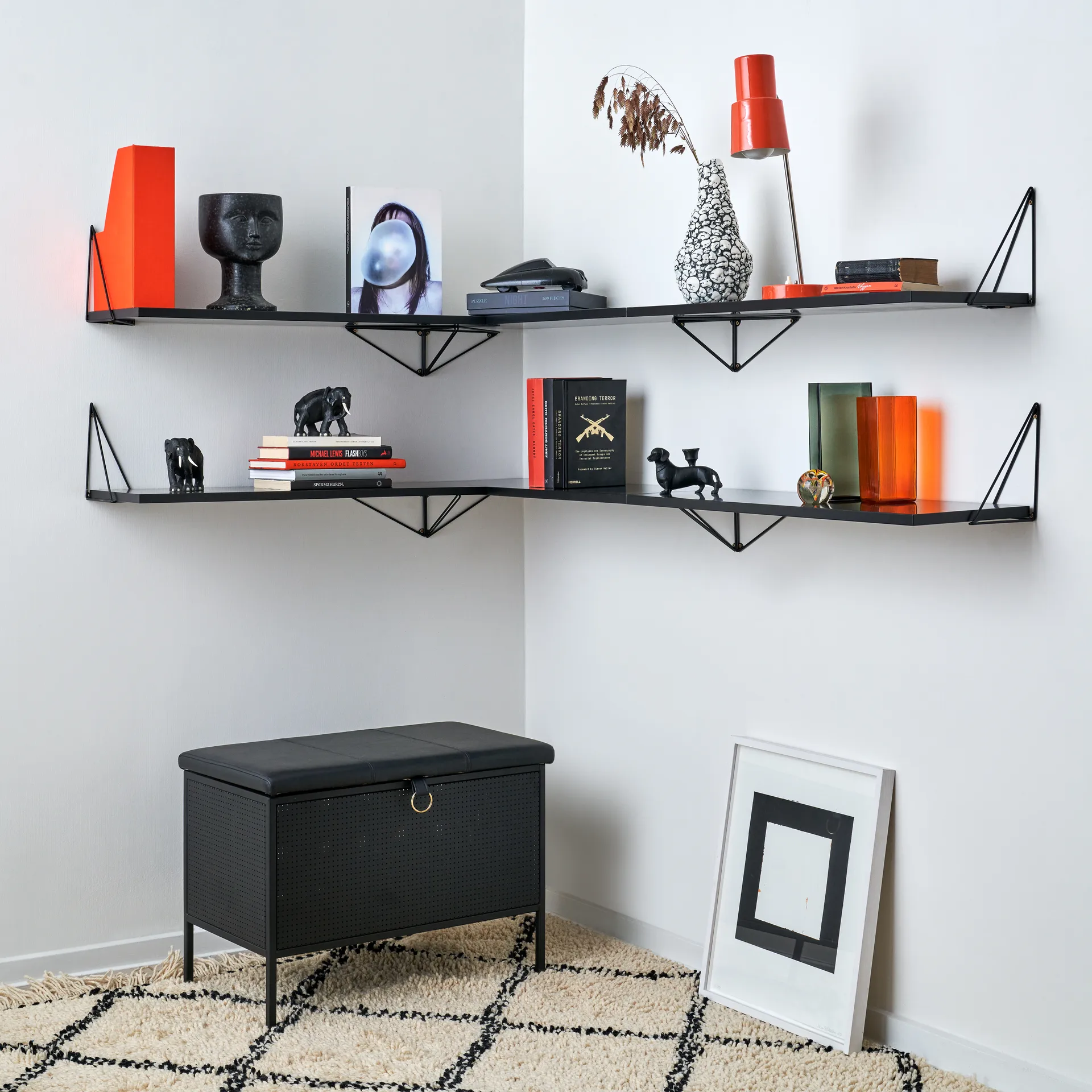 Pythagoras brackets, 两件套装, 黑色 Maze