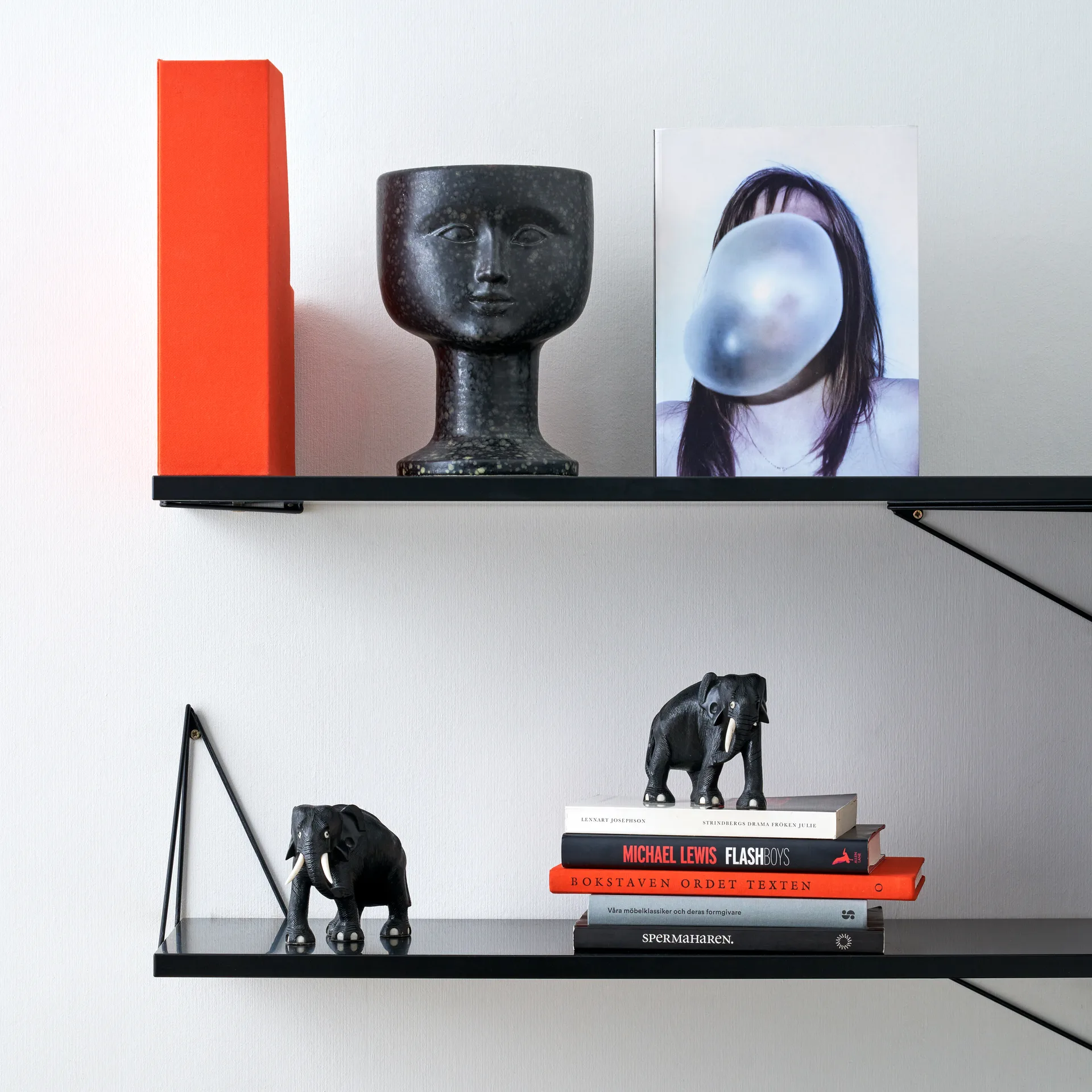 Pythagoras brackets, 两件套装, 黑色 Maze