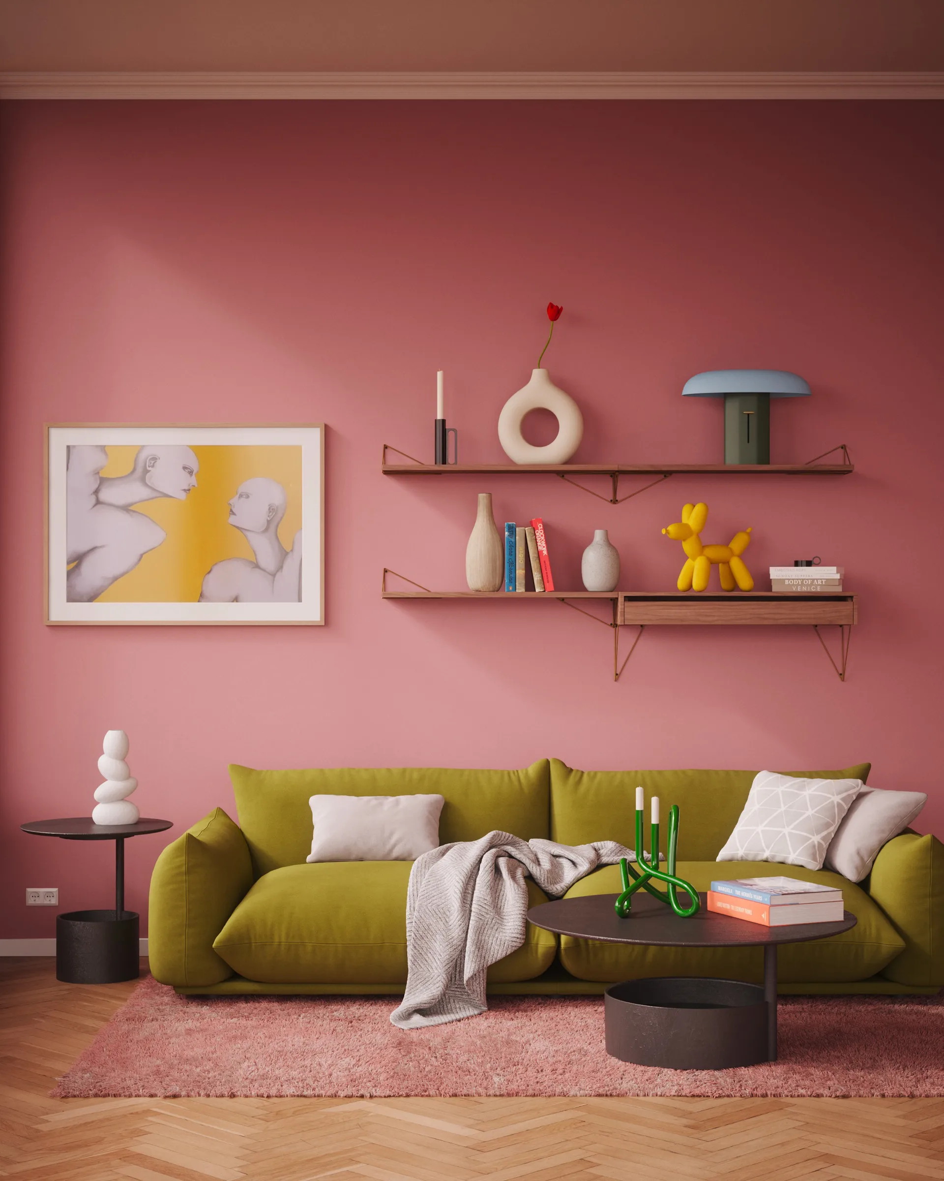 Pythagoras drawer L, walnut Maze