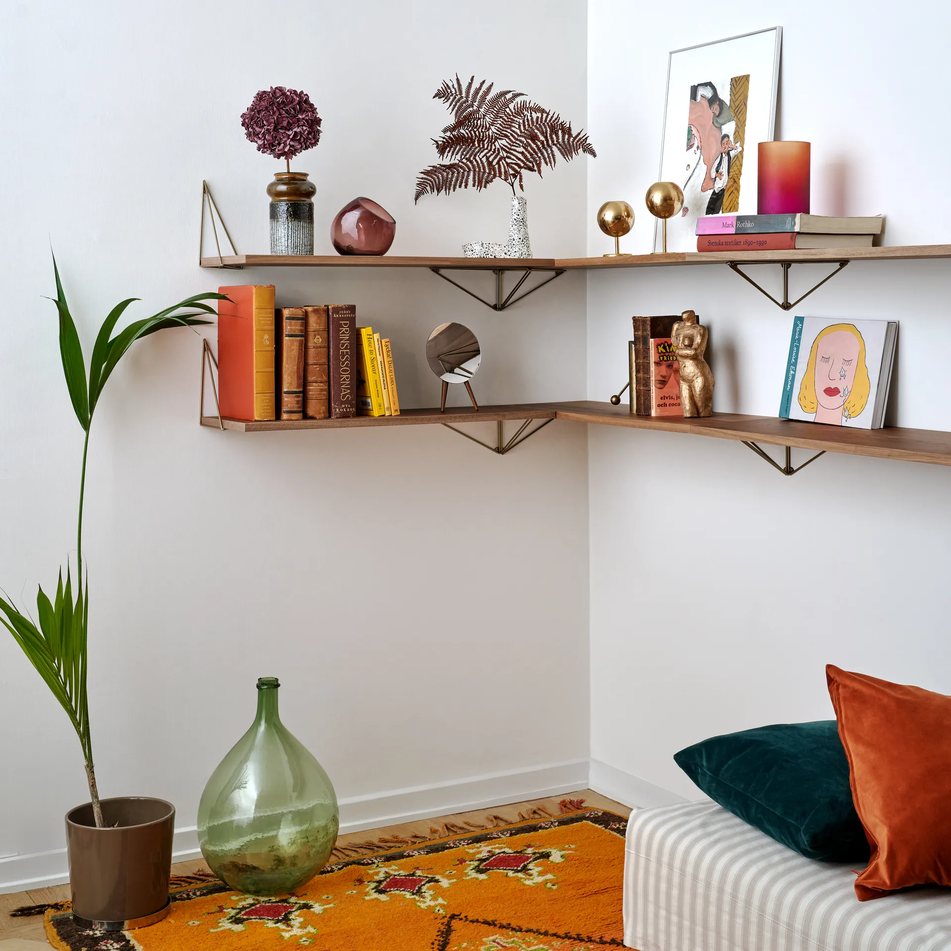 Pythagoras 架子, walnut Maze