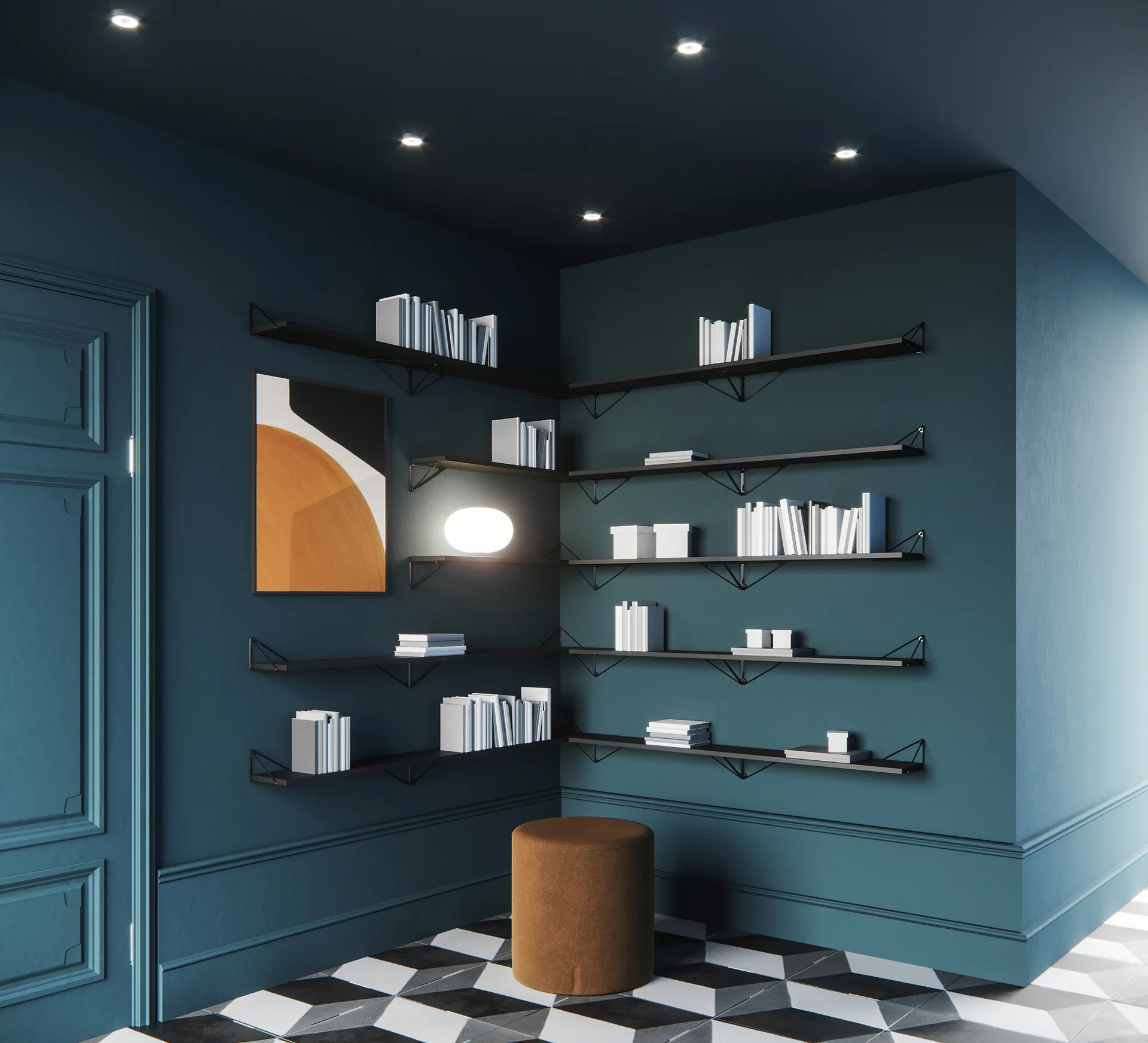 Pythagoras 架子, 黑色 Maze